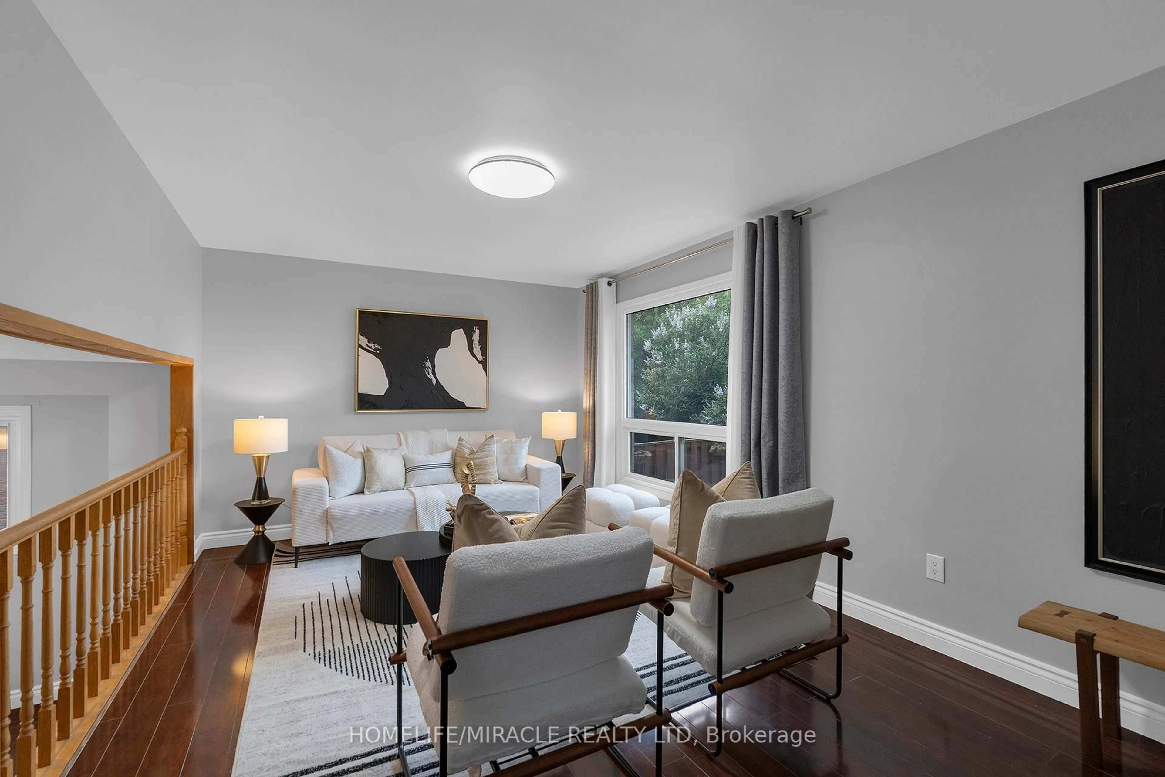 Living room with furniture, unknown for 8 Franca Cres, Toronto Ontario M9V 4S2