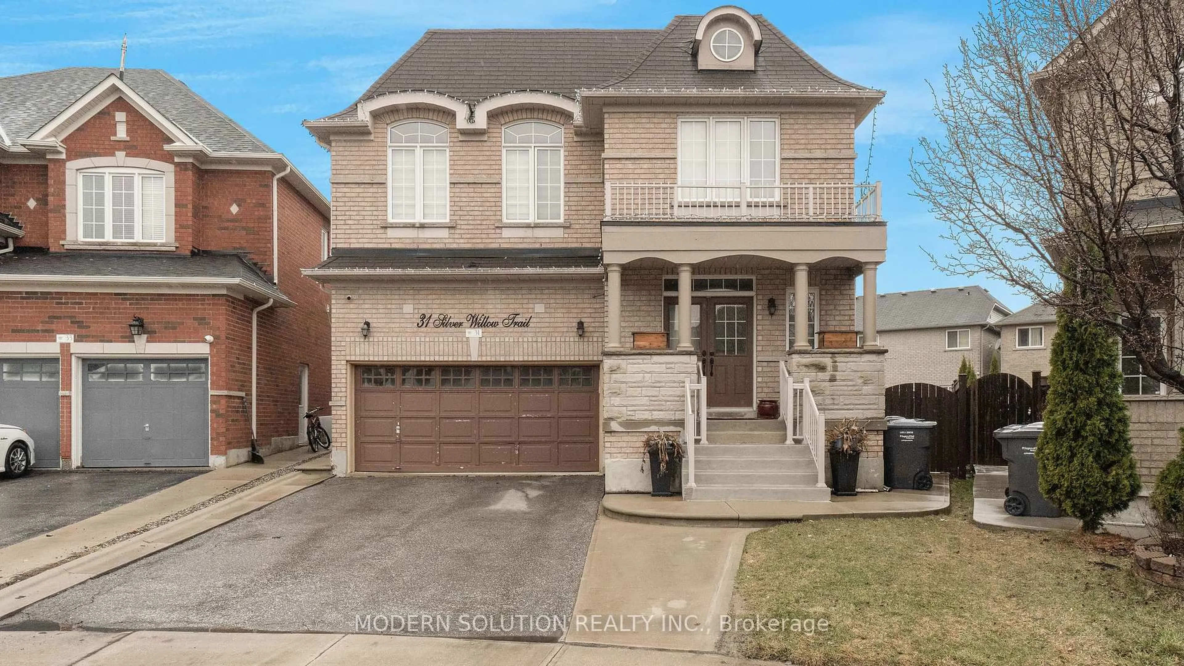 Home with brick exterior material, street for 31 Silver Willow Tr, Brampton Ontario L6R 0P2