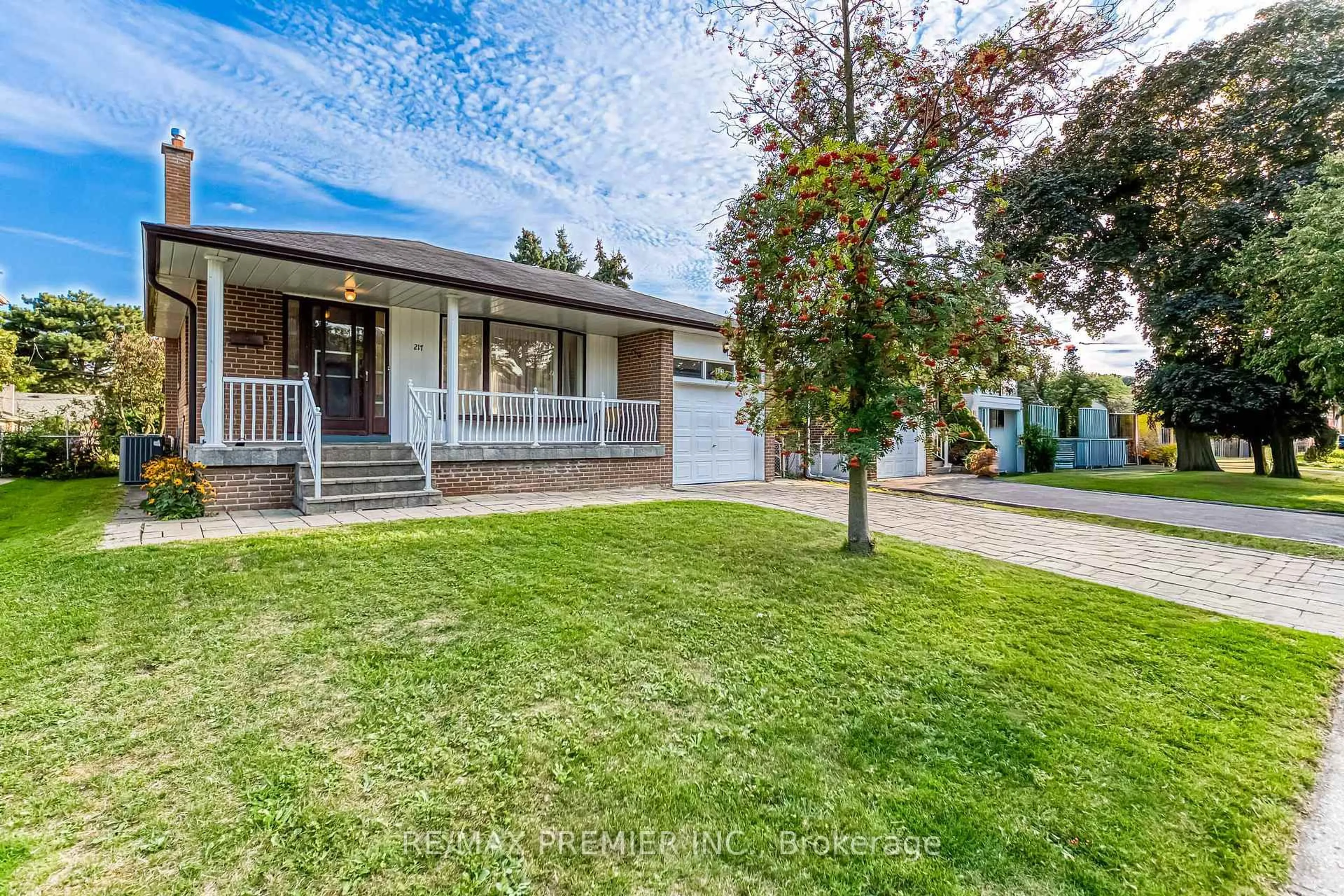 Home with vinyl exterior material, street for 217 La Rose Ave, Toronto Ontario M9P 1B6