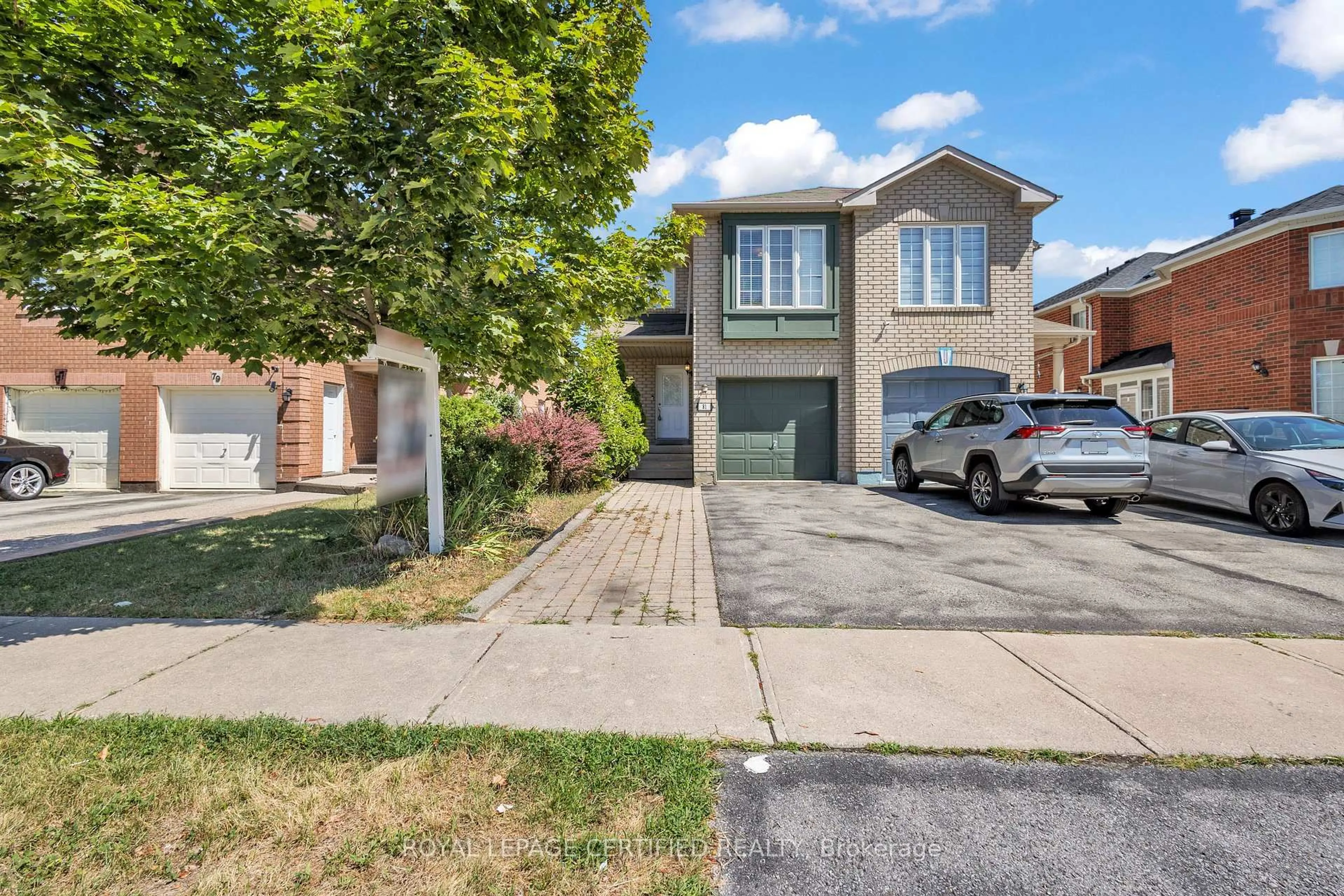 Home with brick exterior material, street for 81 Roadmaster Lane, Brampton Ontario L7A 3A8