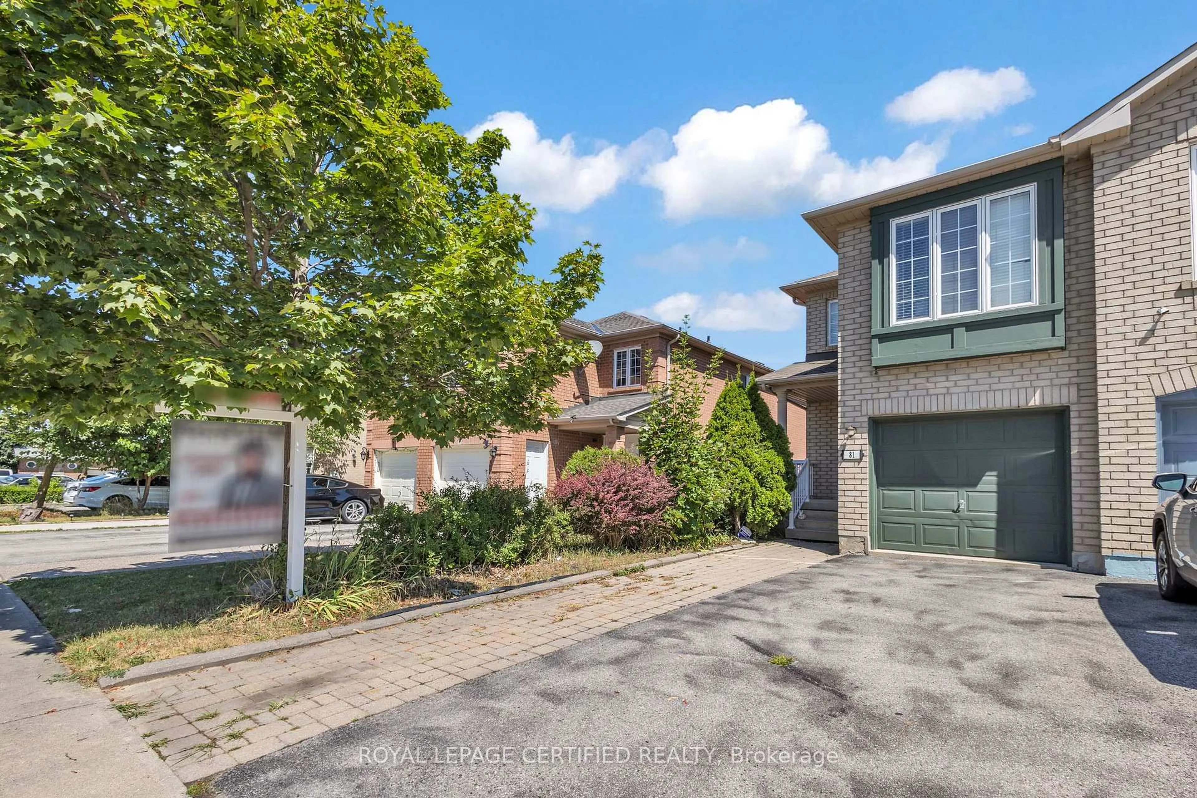 A pic from outside/outdoor area/front of a property/back of a property/a pic from drone, street for 81 Roadmaster Lane, Brampton Ontario L7A 3A8