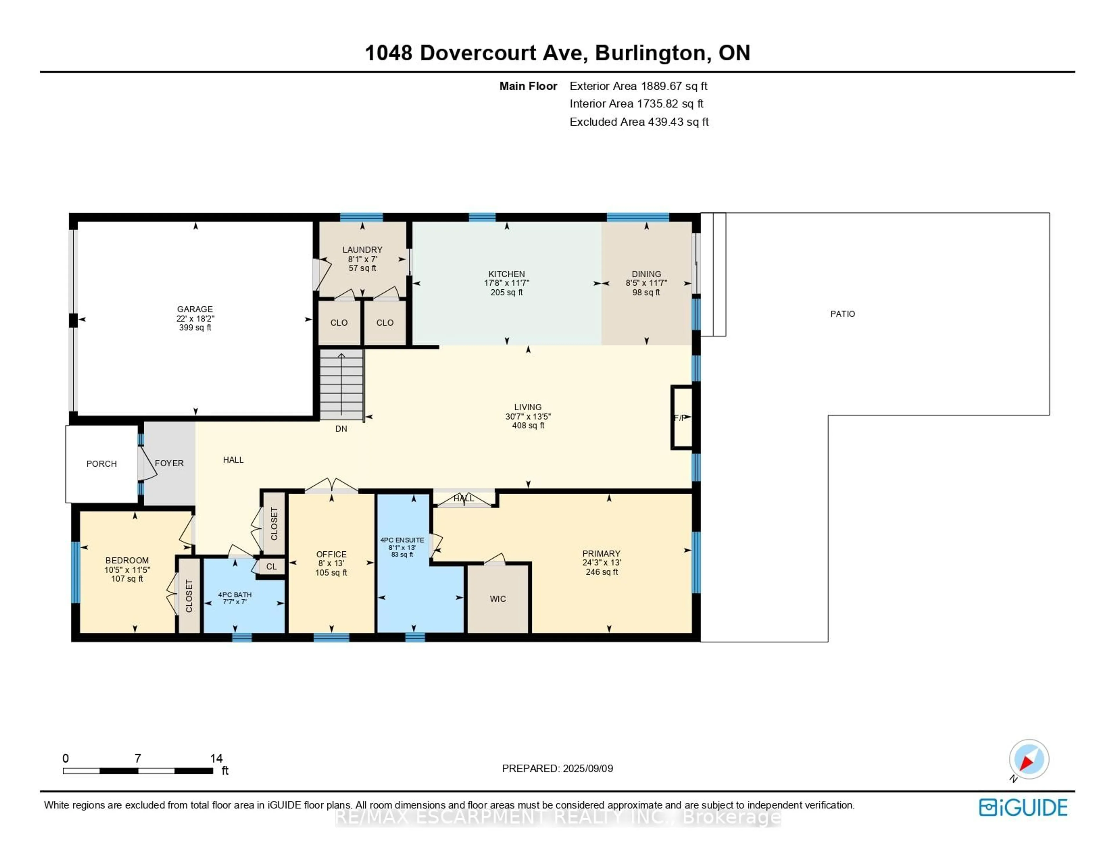 Floor plan for 1048 Dovercourt Ave, Burlington Ontario L7T 3C2