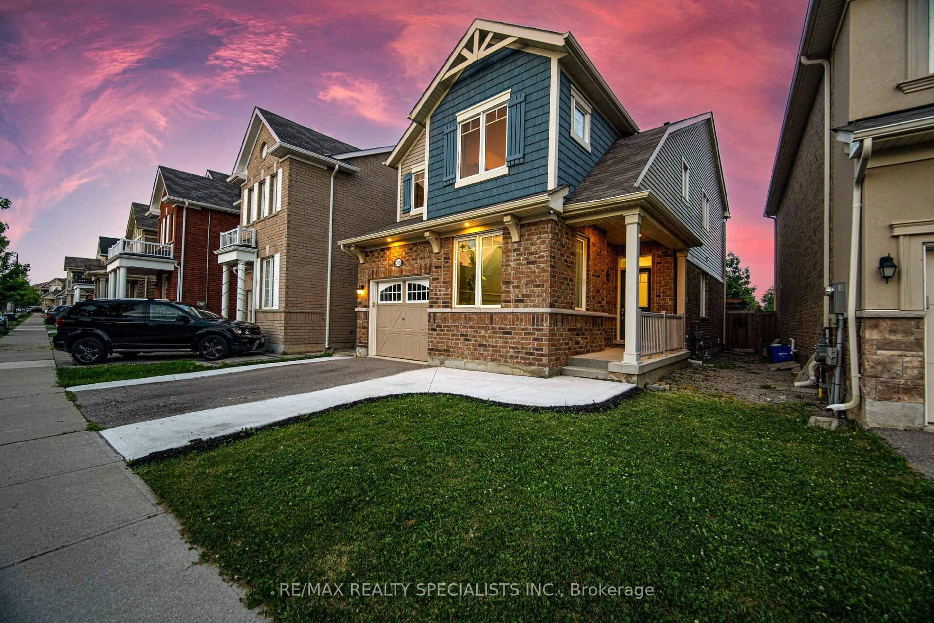 Home with brick exterior material, street for 519 English Mill Crt, Milton Ontario L9E 0A5