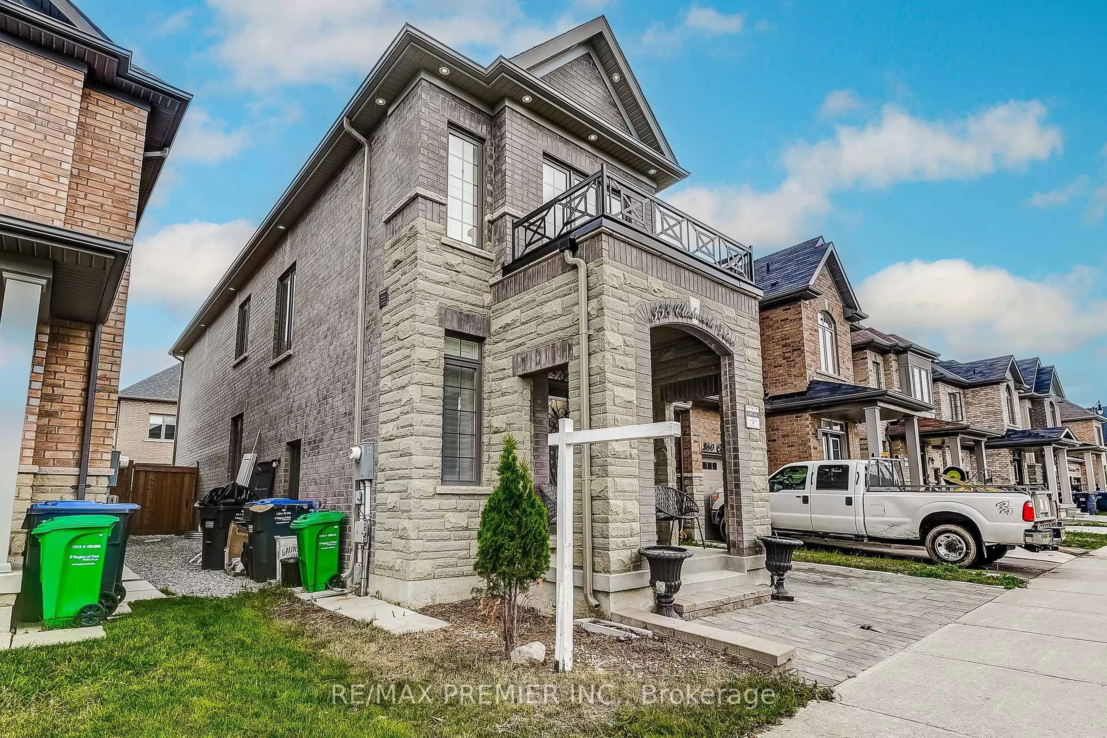 Home with brick exterior material, street for 358 Clockwork Dr, Brampton Ontario L7A 5C5