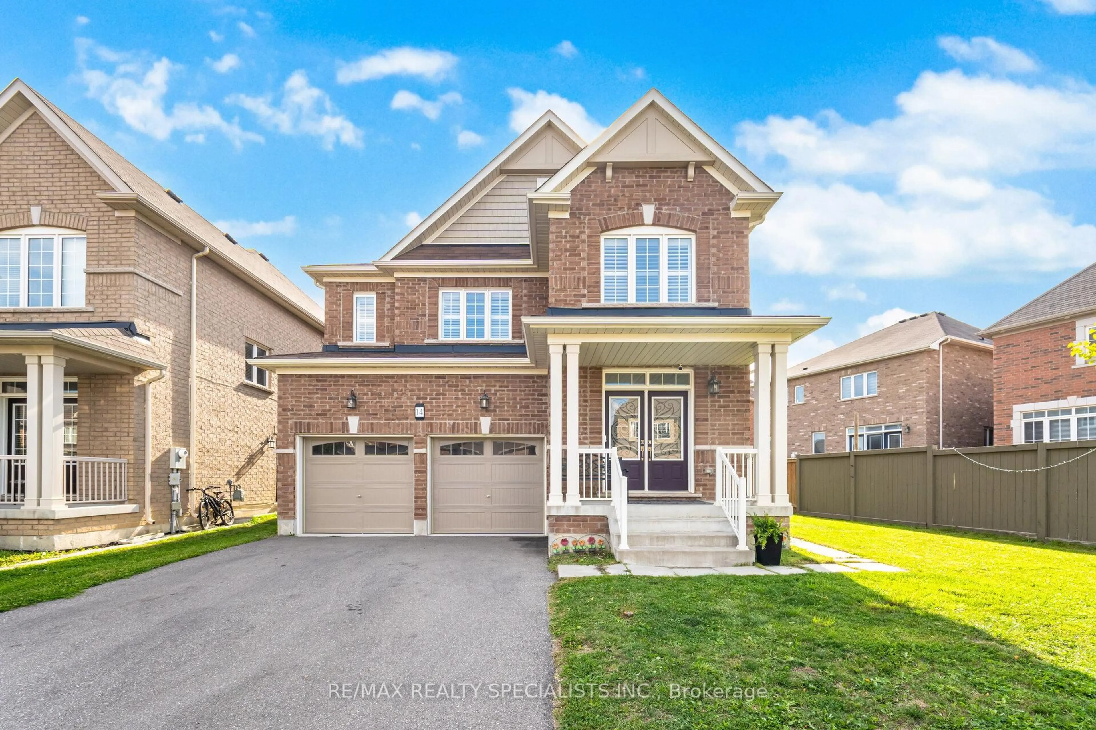 Home with brick exterior material, street for 14 Fryent St, Brampton Ontario L7A 4N3