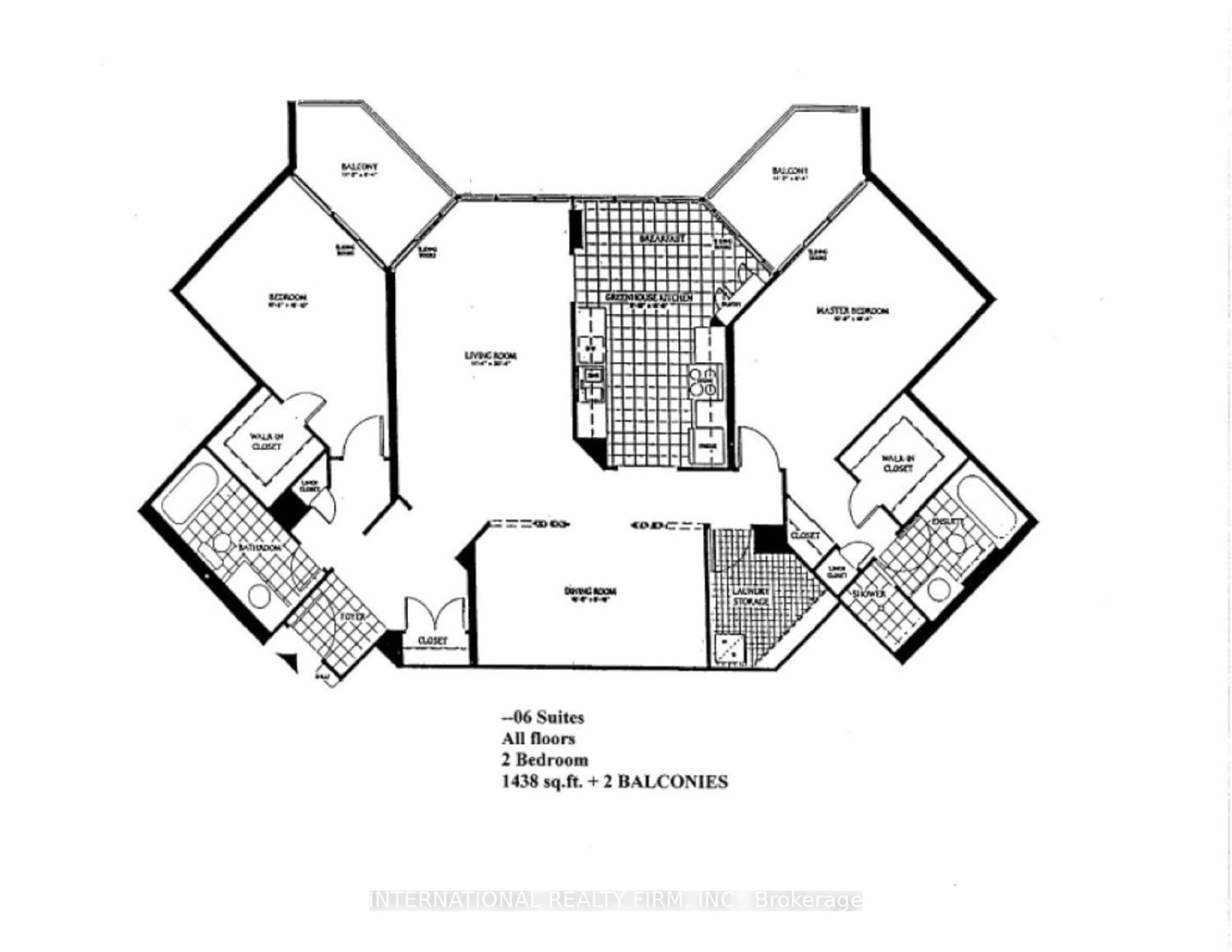Floor plan for 55 Kingsbridge Garden Circ #1706, Mississauga Ontario L5R 1Y1