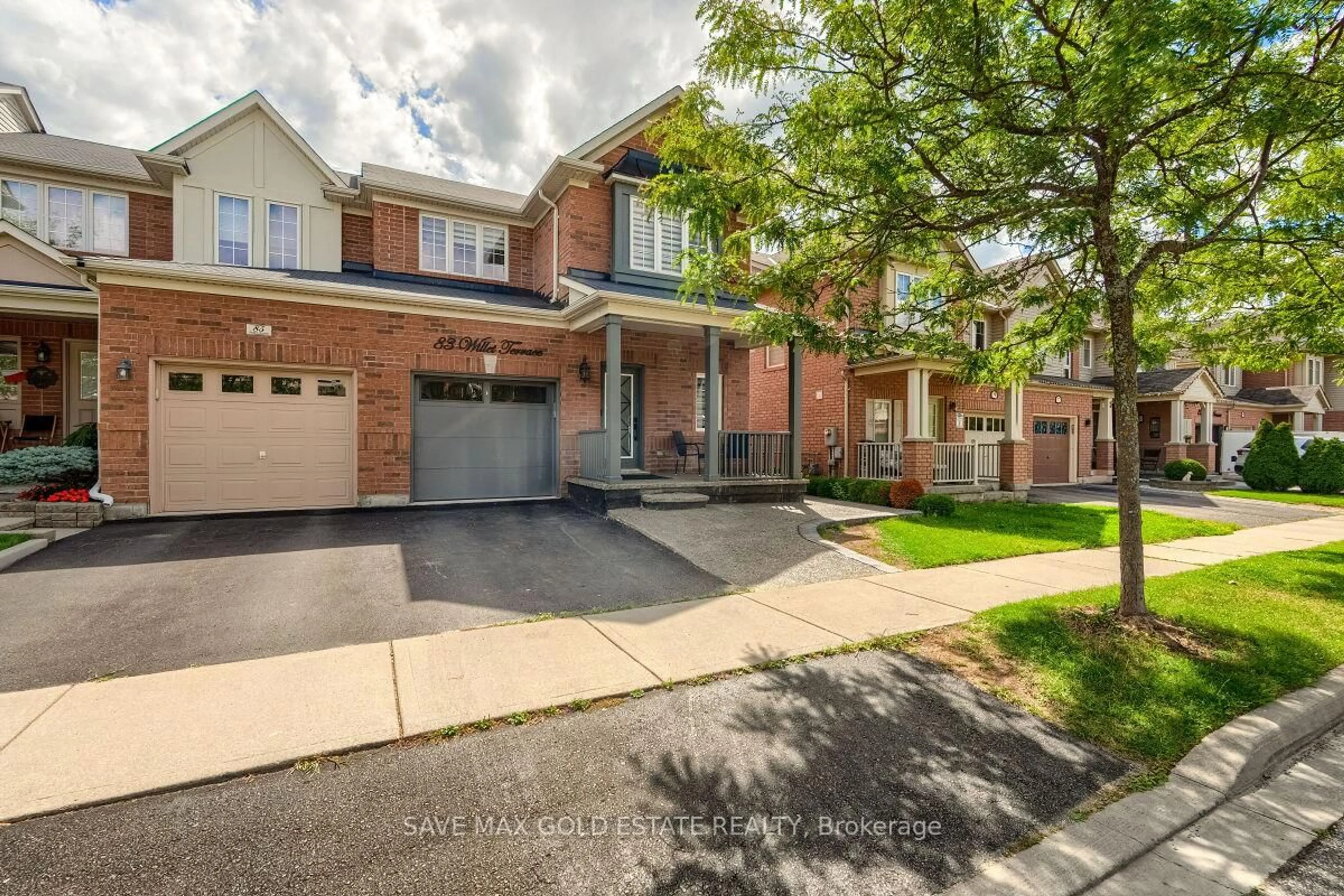 Home with brick exterior material, street for 83 Willet Terr, Milton Ontario L9T 7B9