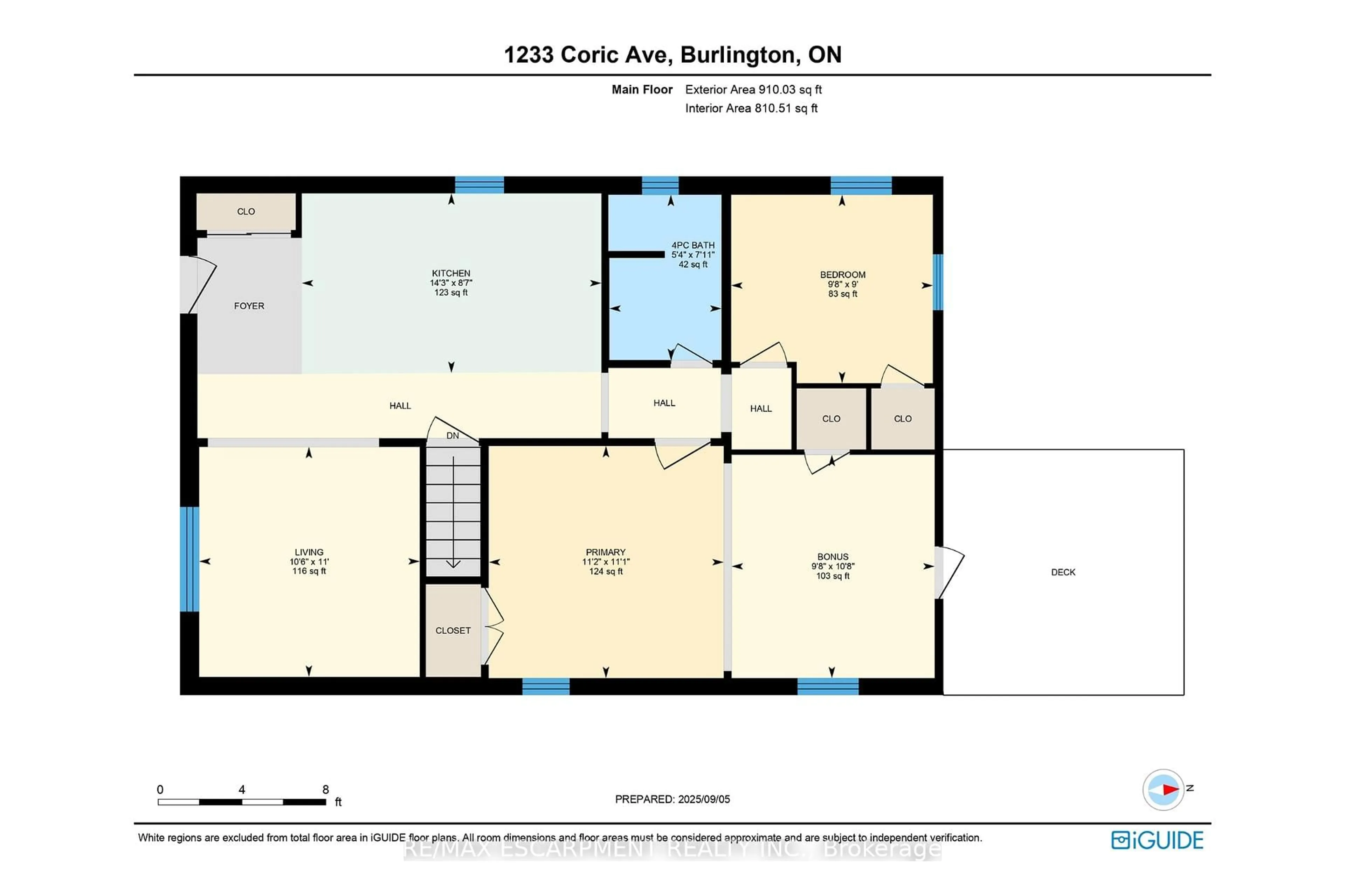 Floor plan for 1233 Coric Ave, Burlington Ontario L7R 3S4