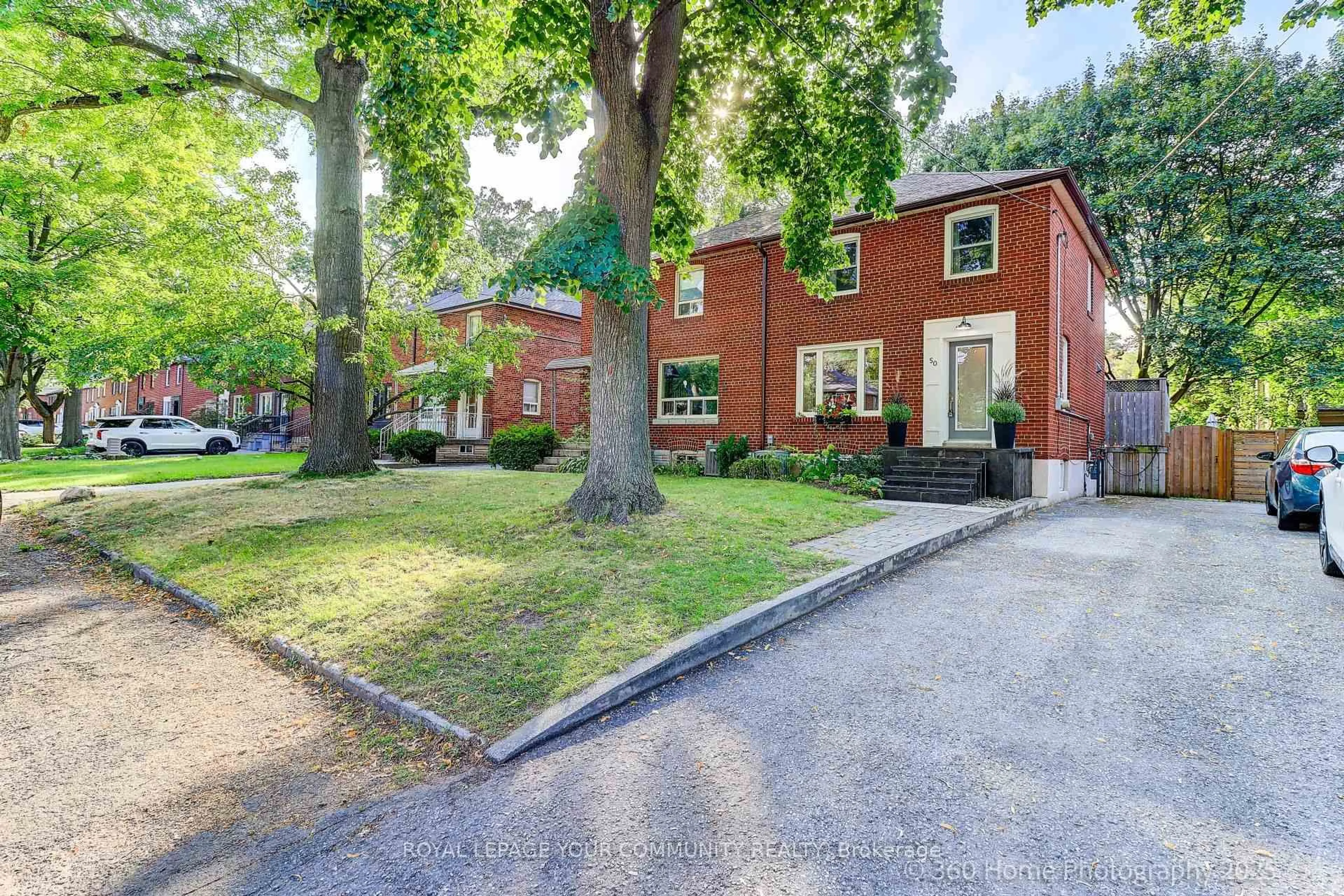 Home with brick exterior material, street for 50 Allanbrooke Dr, Toronto Ontario M9A 3N8