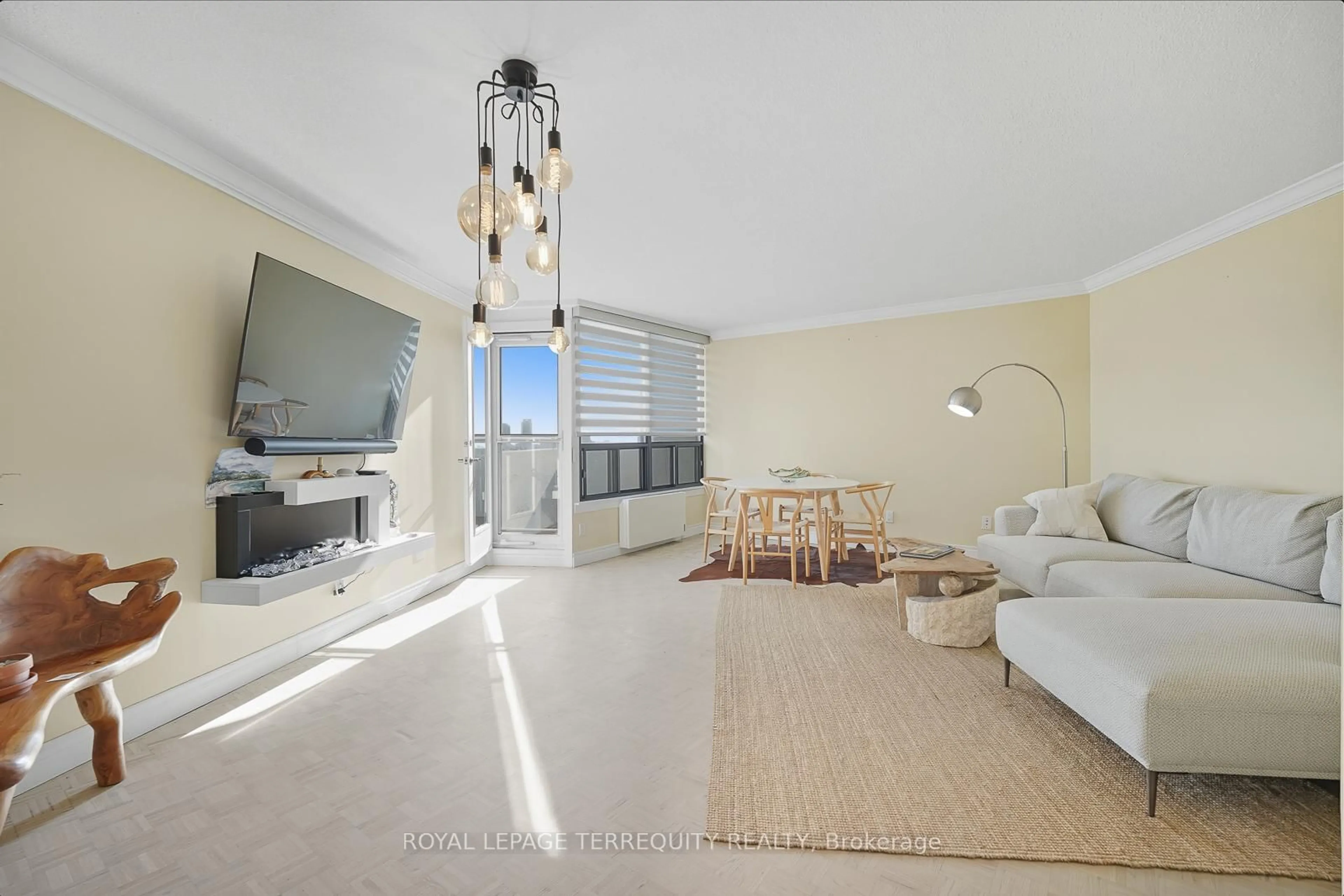 Living room with furniture, unknown for 288 Mill Rd #F21, Toronto Ontario M9C 4X7