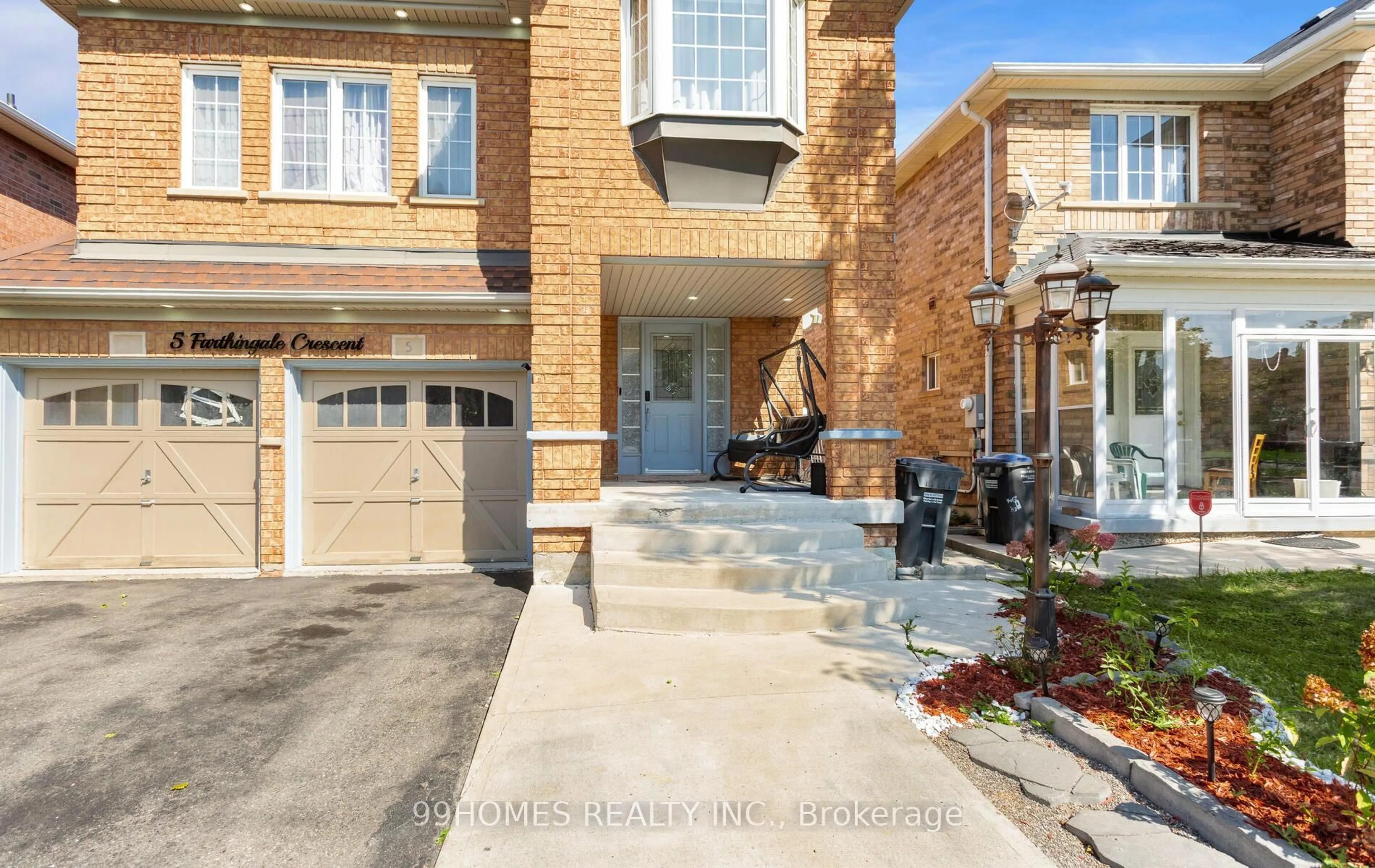 Home with brick exterior material, street for 5 Farthingale Cres, Brampton Ontario L7A 1R3