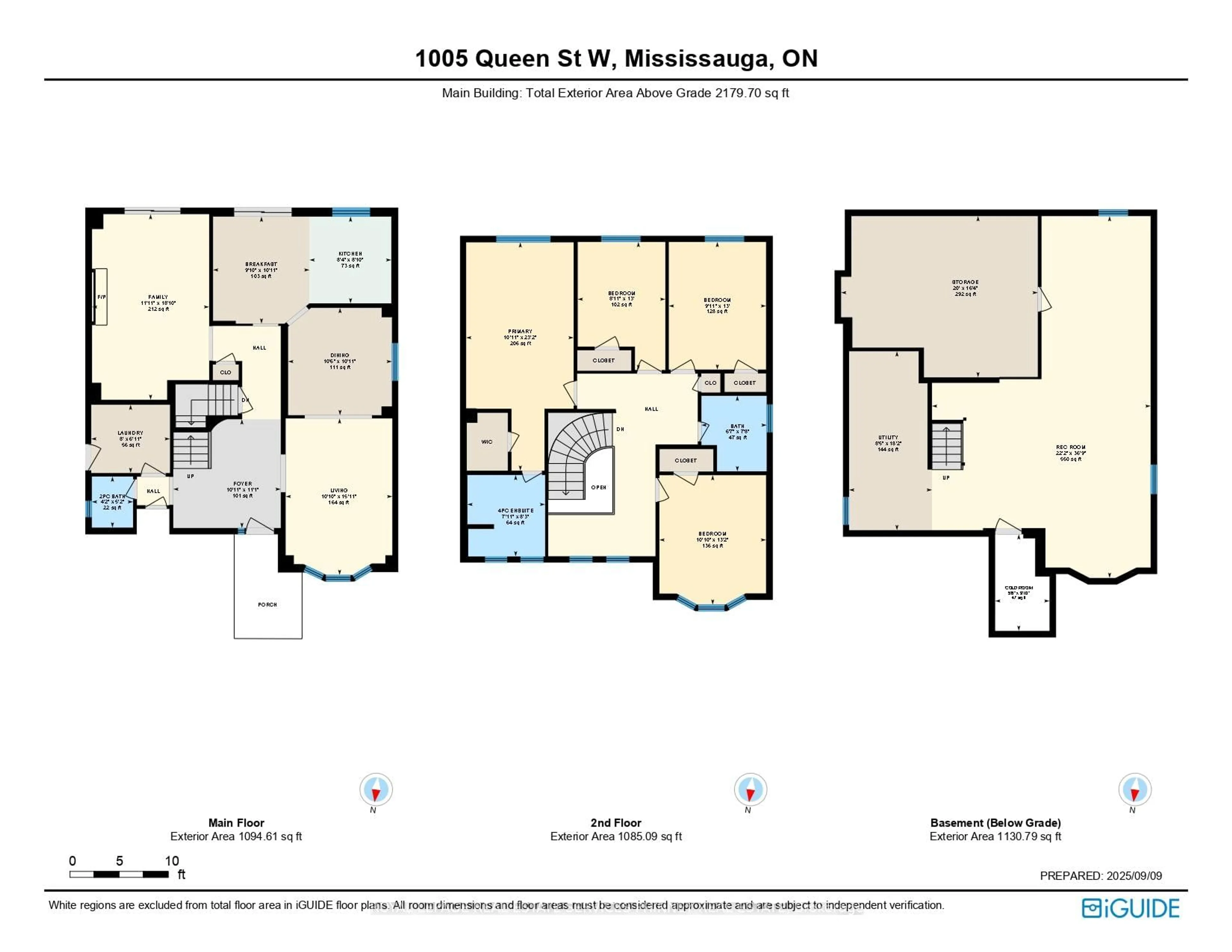 Floor plan for 1005 Queen St, Mississauga Ontario L5H 4E1