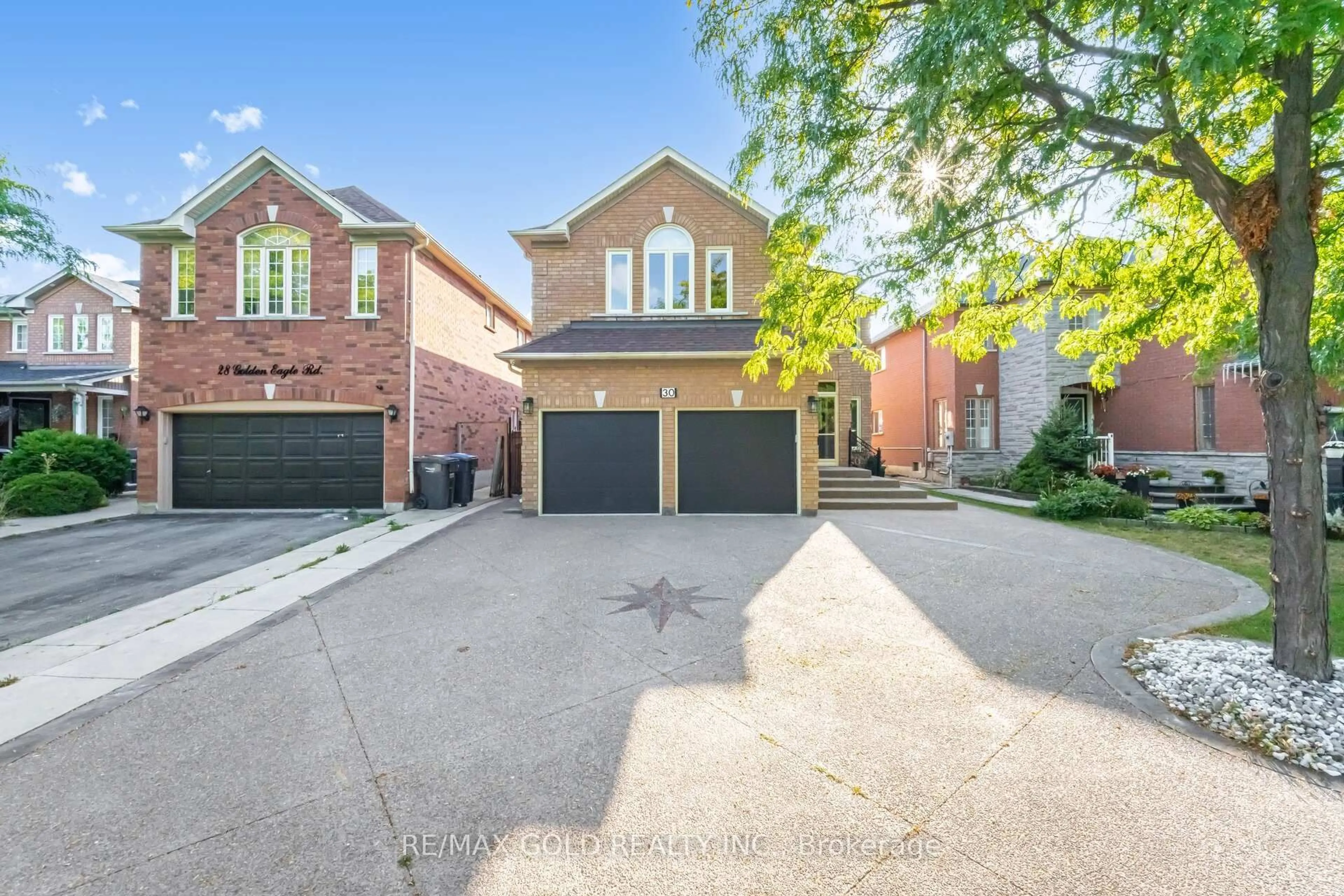 Home with brick exterior material, street for 30 Golden Eagle Rd, Brampton Ontario L6R 1Z4