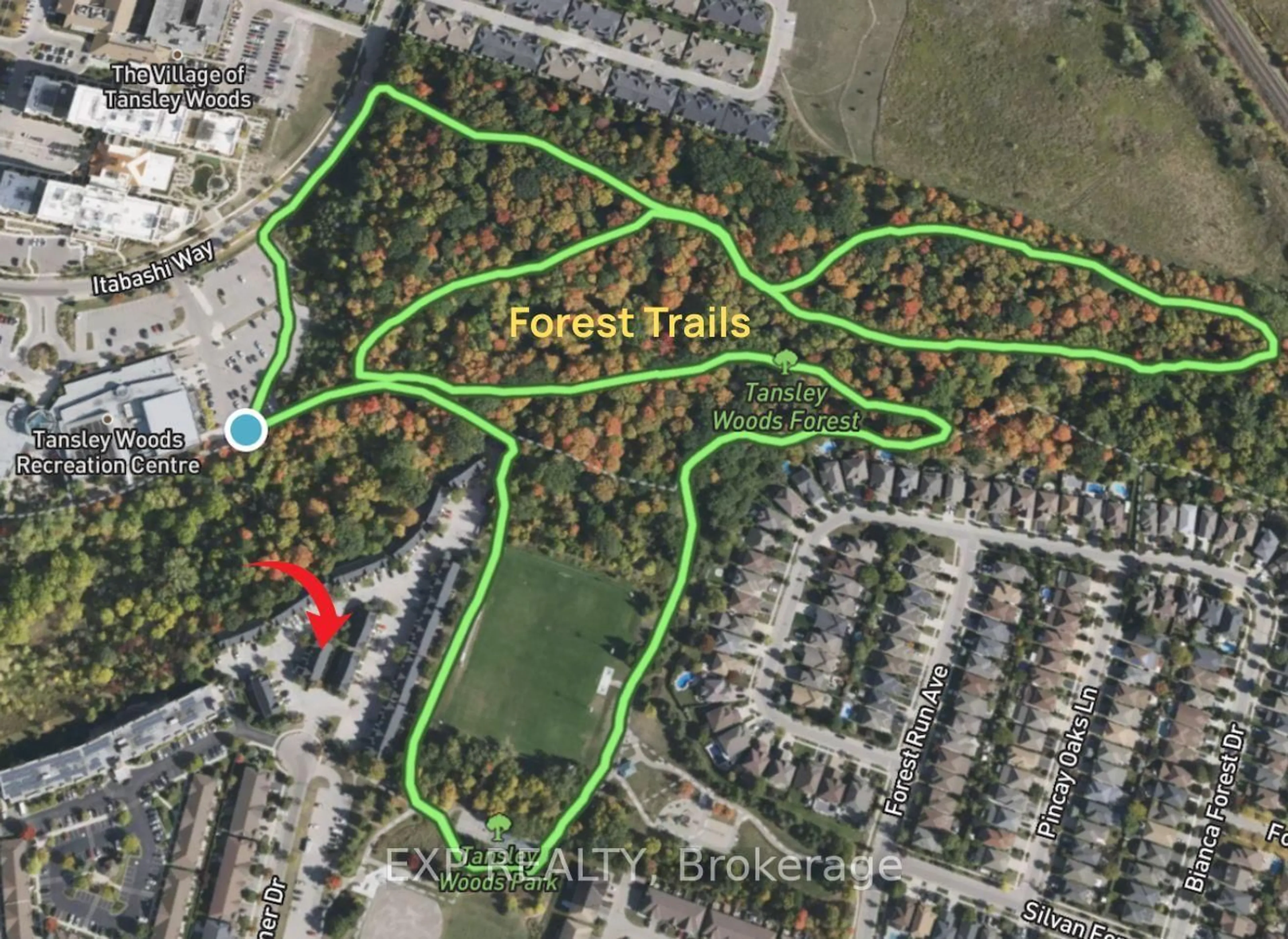 Picture of a map for 4200 Kilmer Dr #64, Burlington Ontario L7M 4Y3