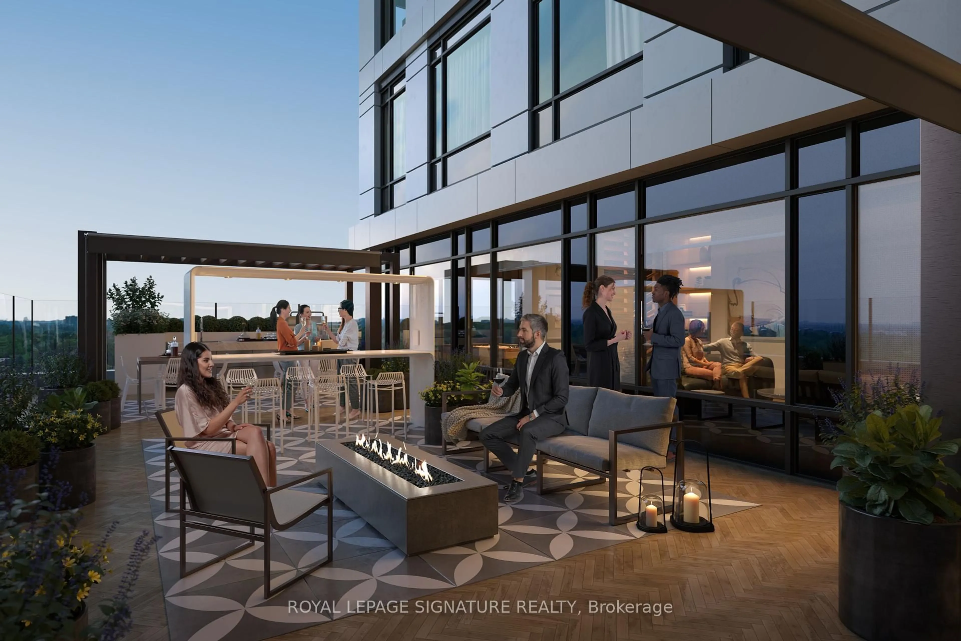 Patio, water/lake/river/ocean view for 2495 Eglinton Ave #2707, Mississauga Ontario L5M 2V8