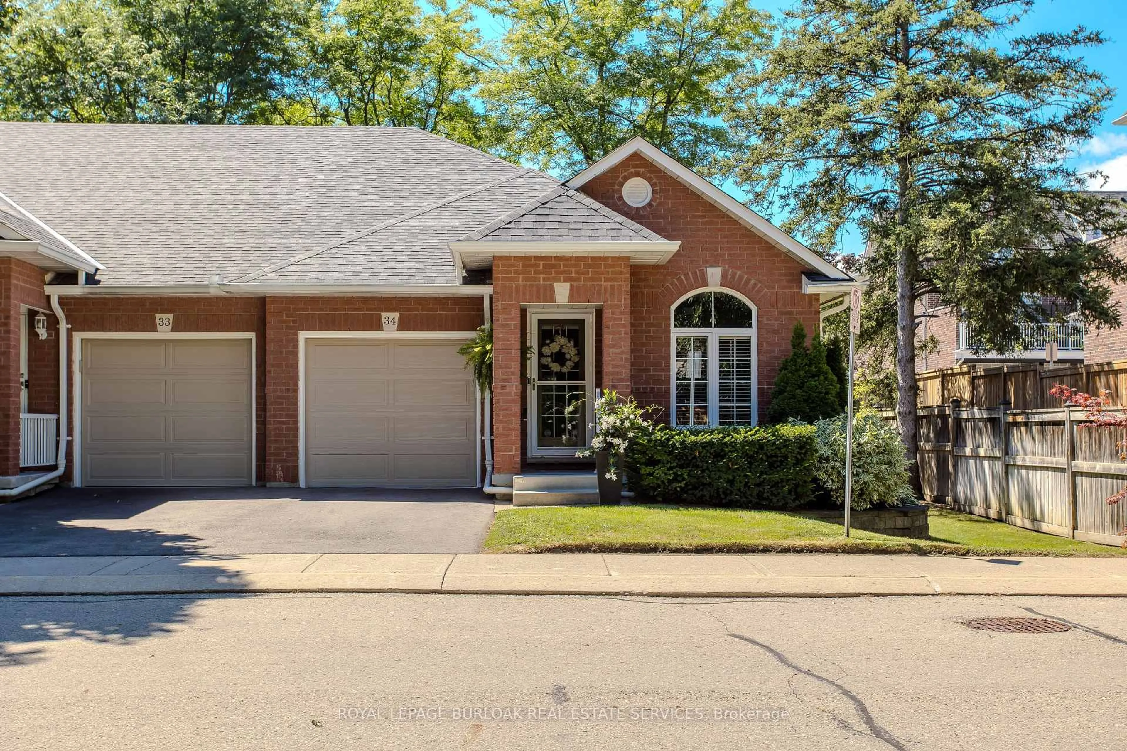 Home with brick exterior material, street for 2350 New St #34, Burlington Ontario L7R 4P8