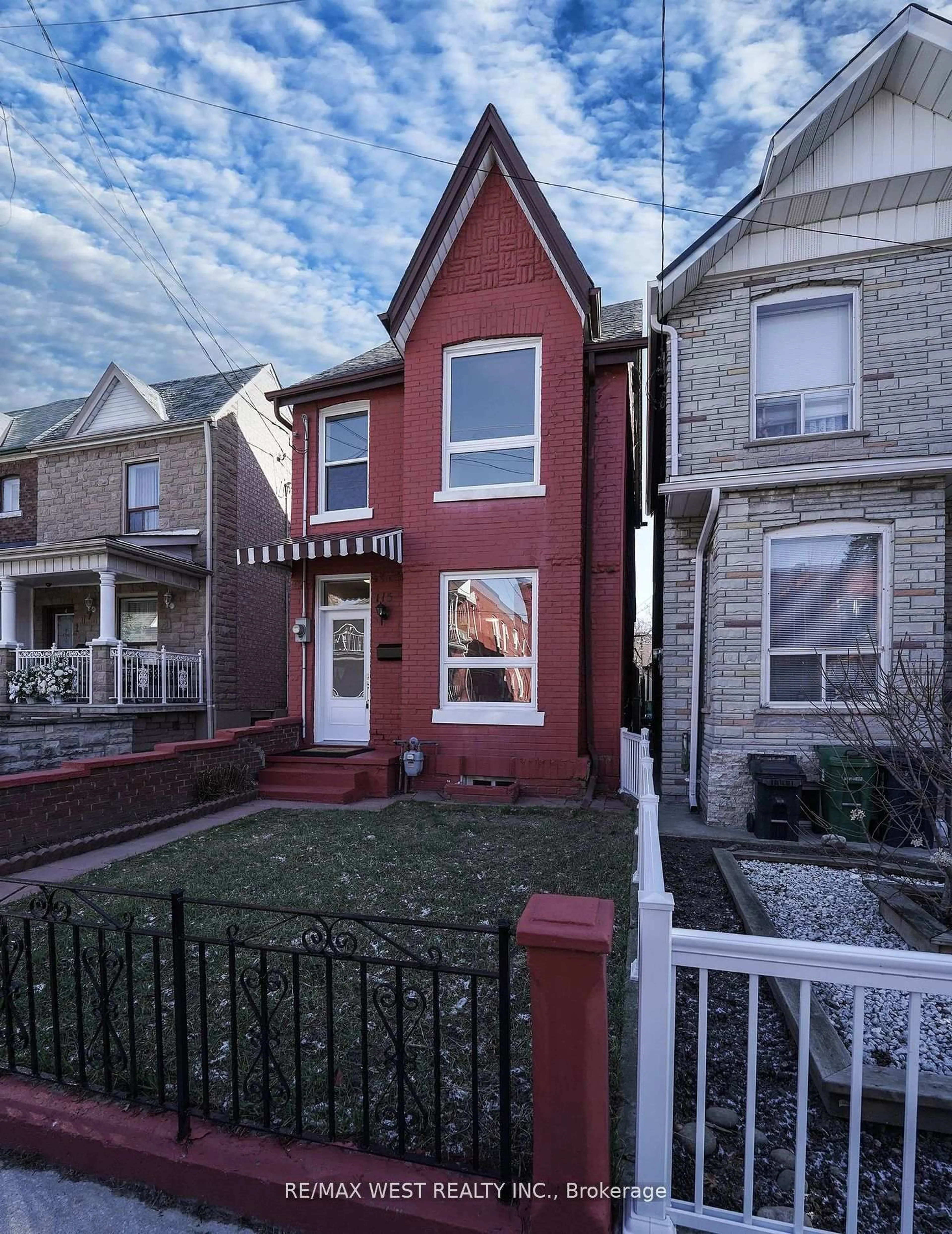 Home with brick exterior material, street for 115 Edwin Ave, Toronto Ontario M6P 3Z8