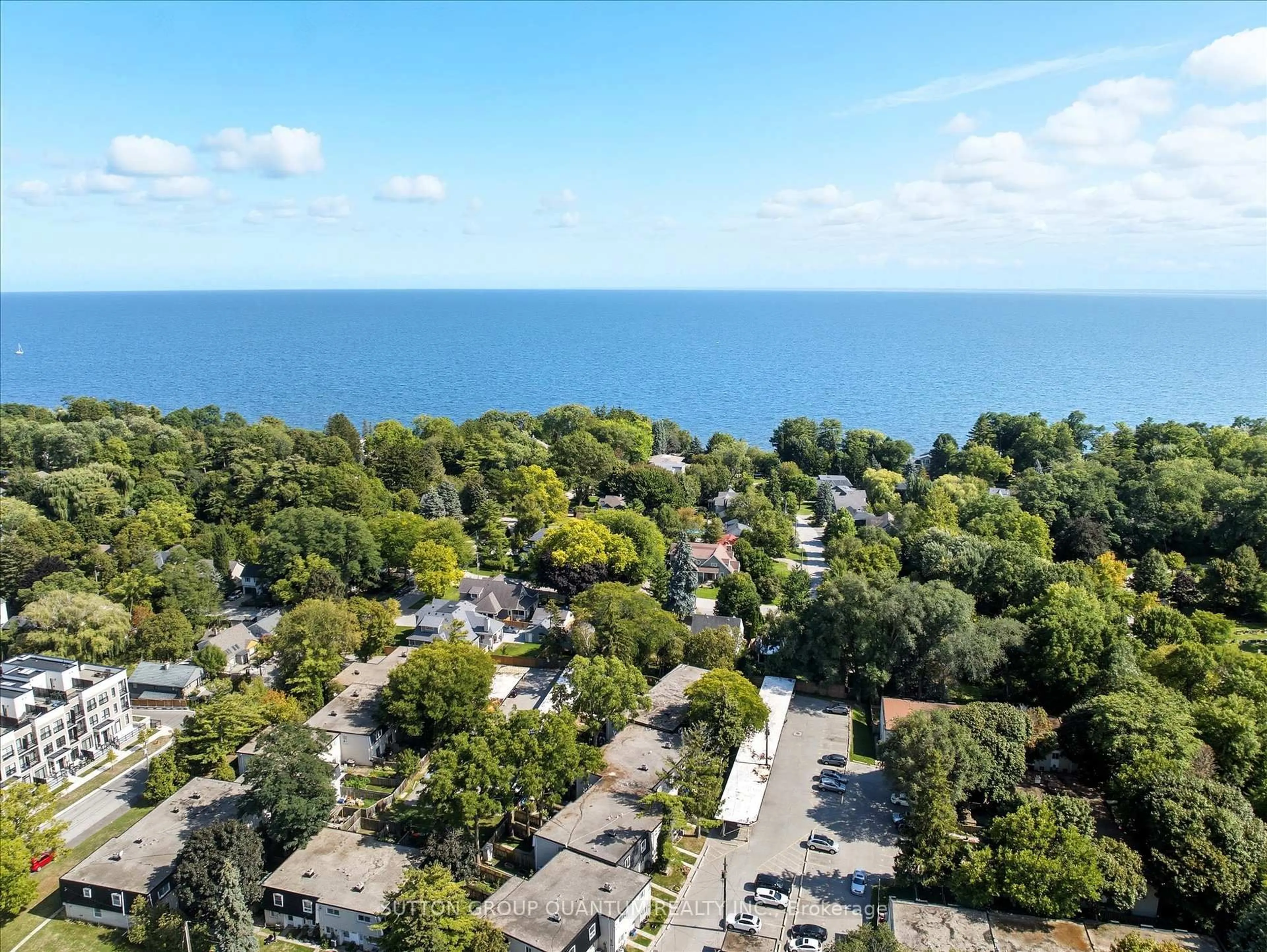 A pic from outside/outdoor area/front of a property/back of a property/a pic from drone, water/lake/river/ocean view for 123 Maurice Dr #409, Oakville Ontario L6K 2W6