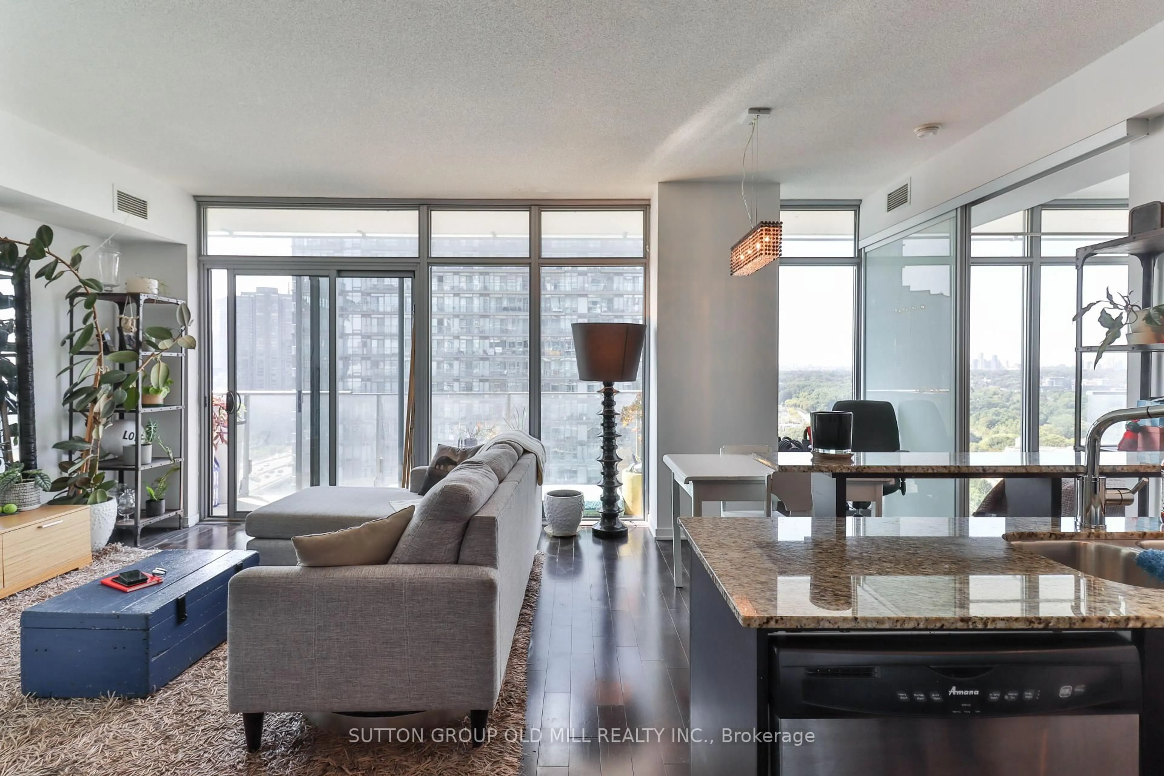 Living room with furniture, unknown for 103 The Queensway #2210, Toronto Ontario M6S 5B3