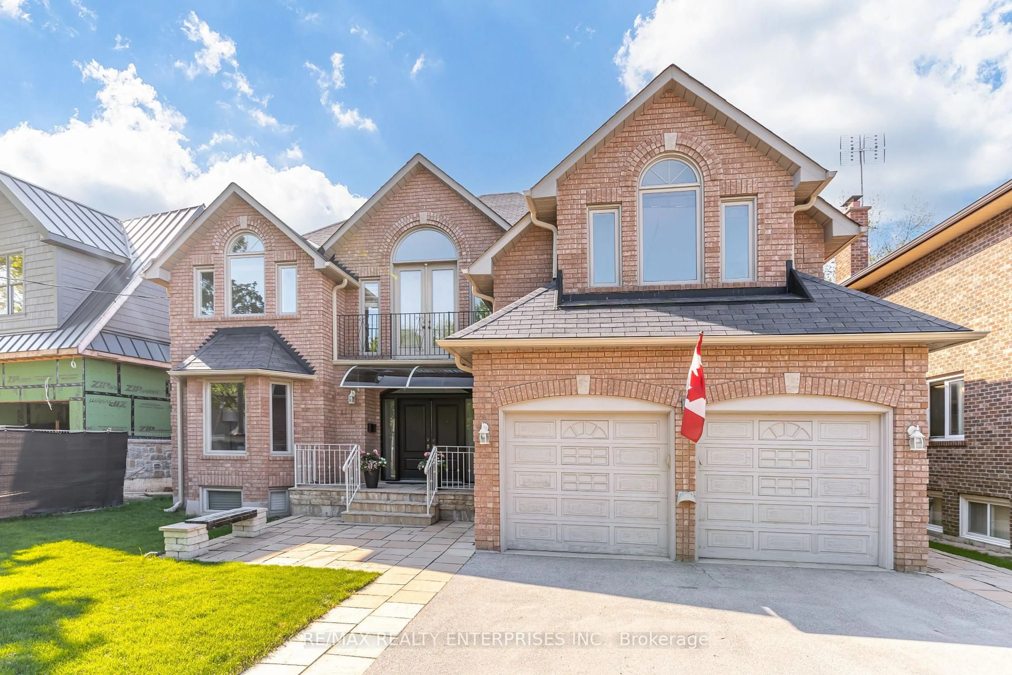 Home with brick exterior material, street for 14 Donalbert Rd, Toronto Ontario M9B 2E8