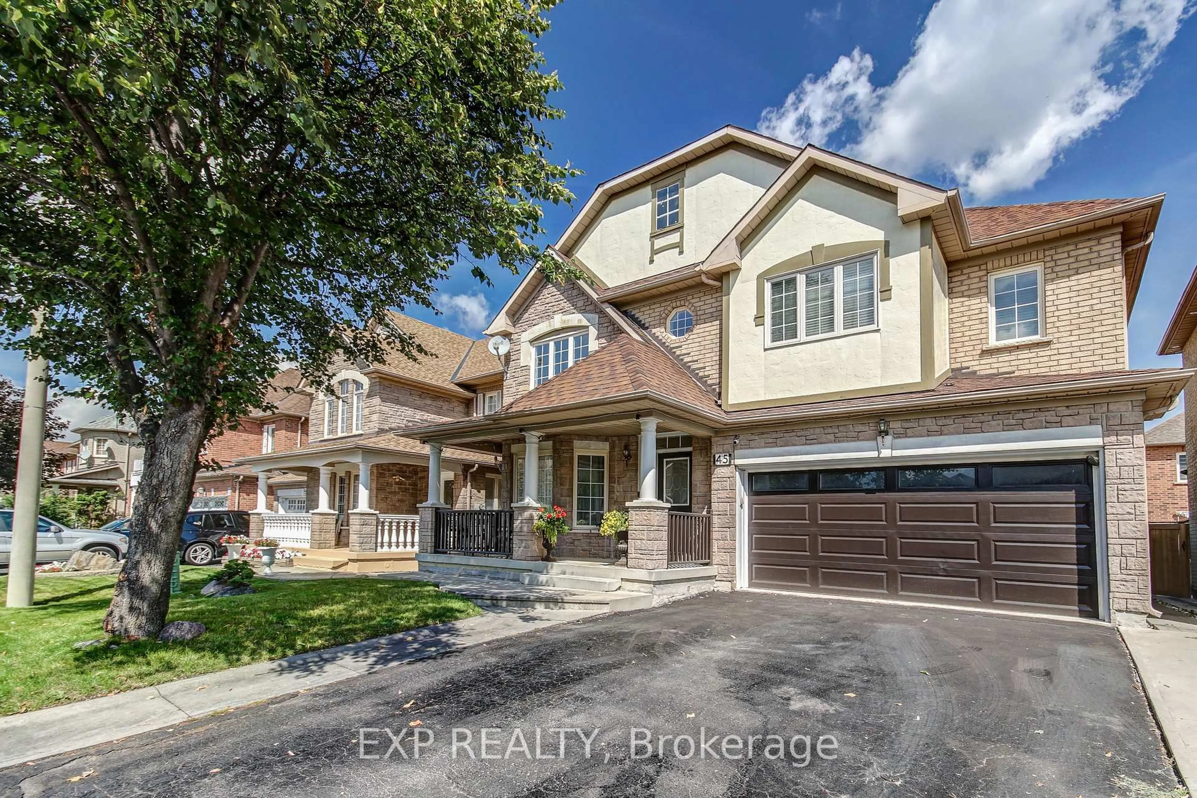 Home with brick exterior material, street for 45 Marbleseed Cres, Brampton Ontario L6R 2J7