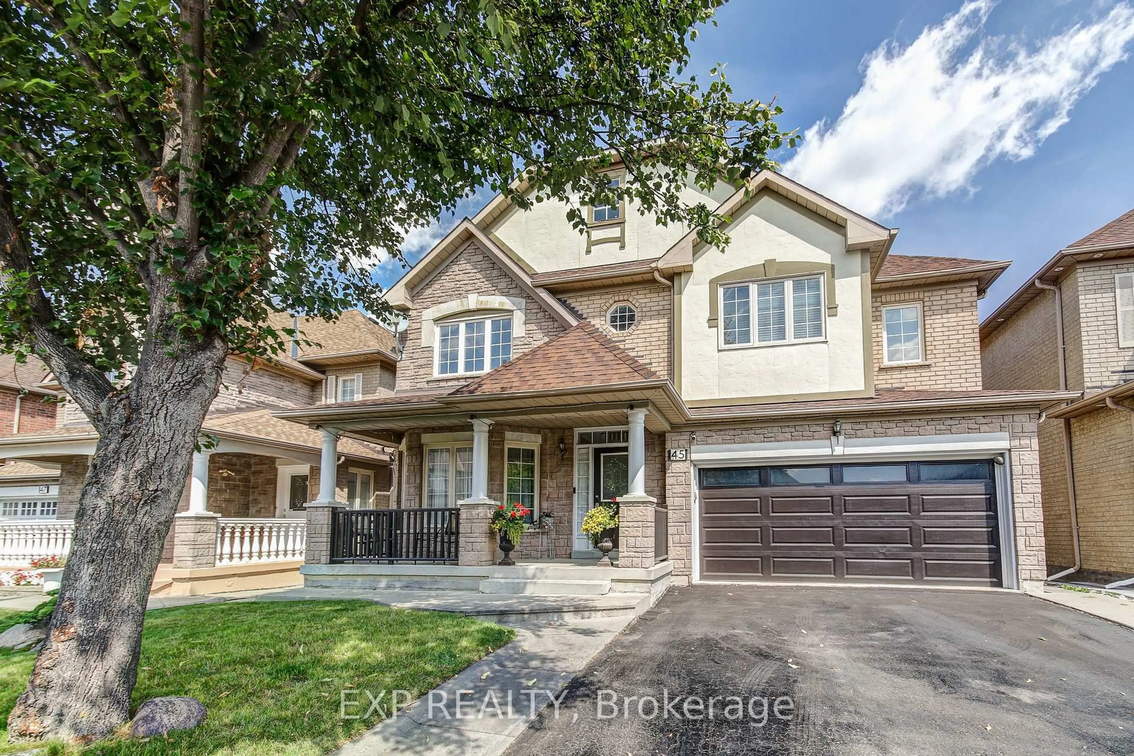 Home with brick exterior material, street for 45 Marbleseed Cres, Brampton Ontario L6R 2J7