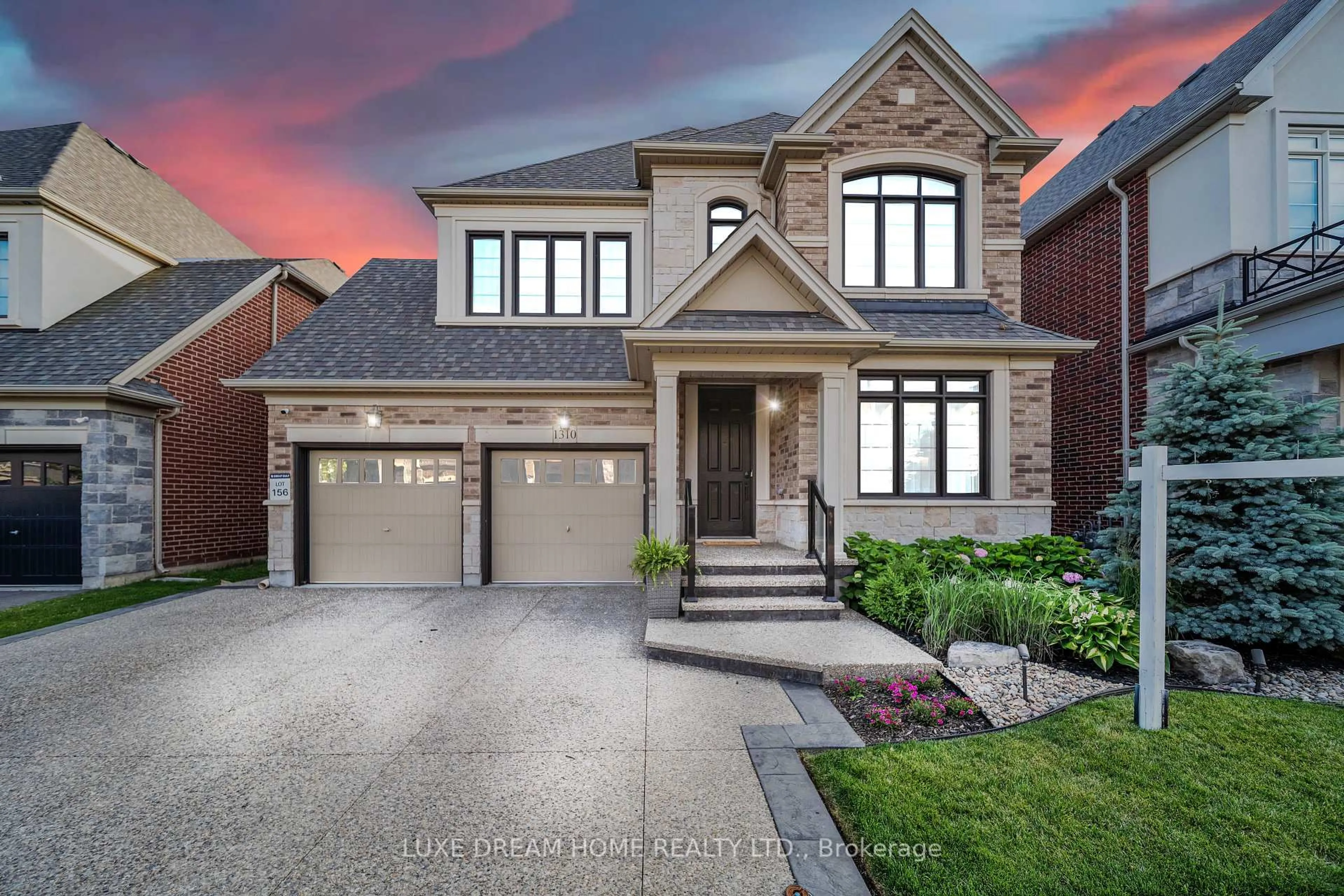 Home with brick exterior material, street for 1310 Raspberry Terr, Milton Ontario L9T 7K6