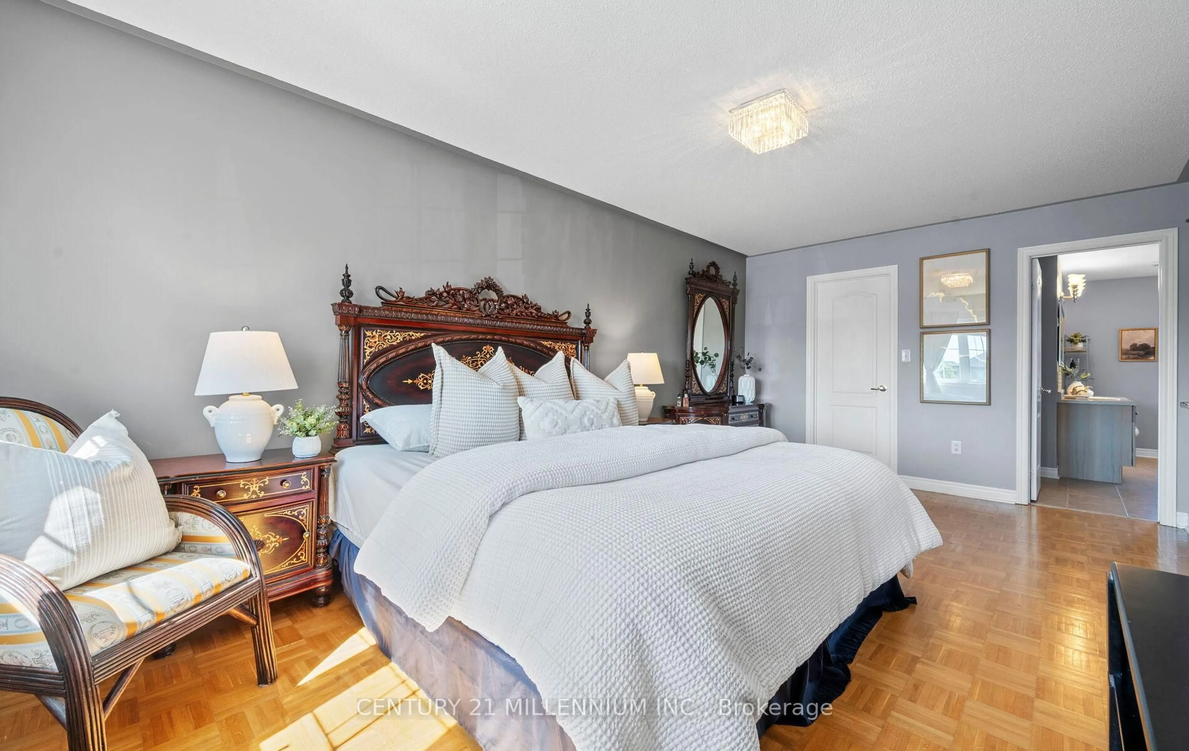 Bedroom with bed, unknown for 180 Harvest Moon Dr, Caledon Ontario L7E 2X6