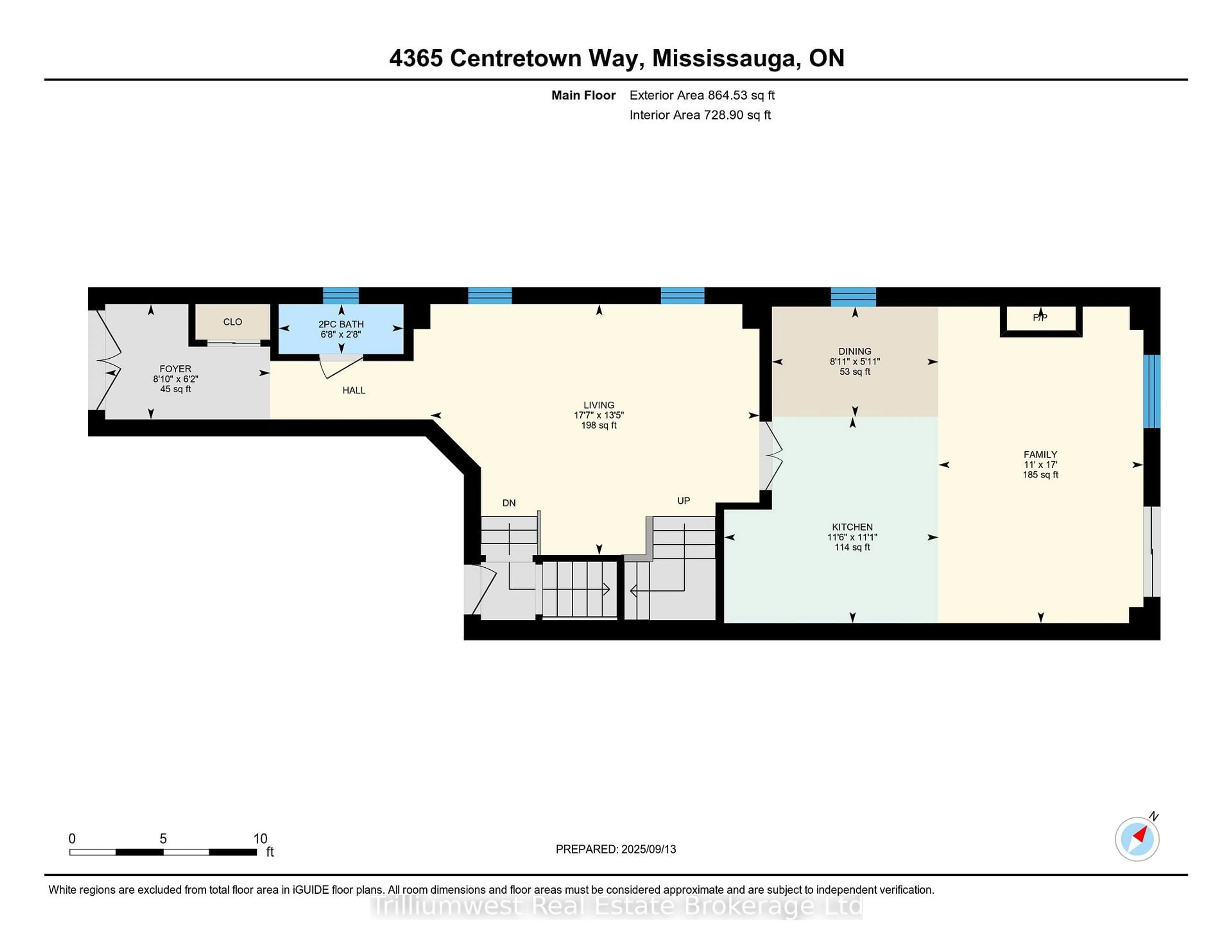 Floor plan for 4635 Centretown Way, Mississauga Ontario L5R 0E1
