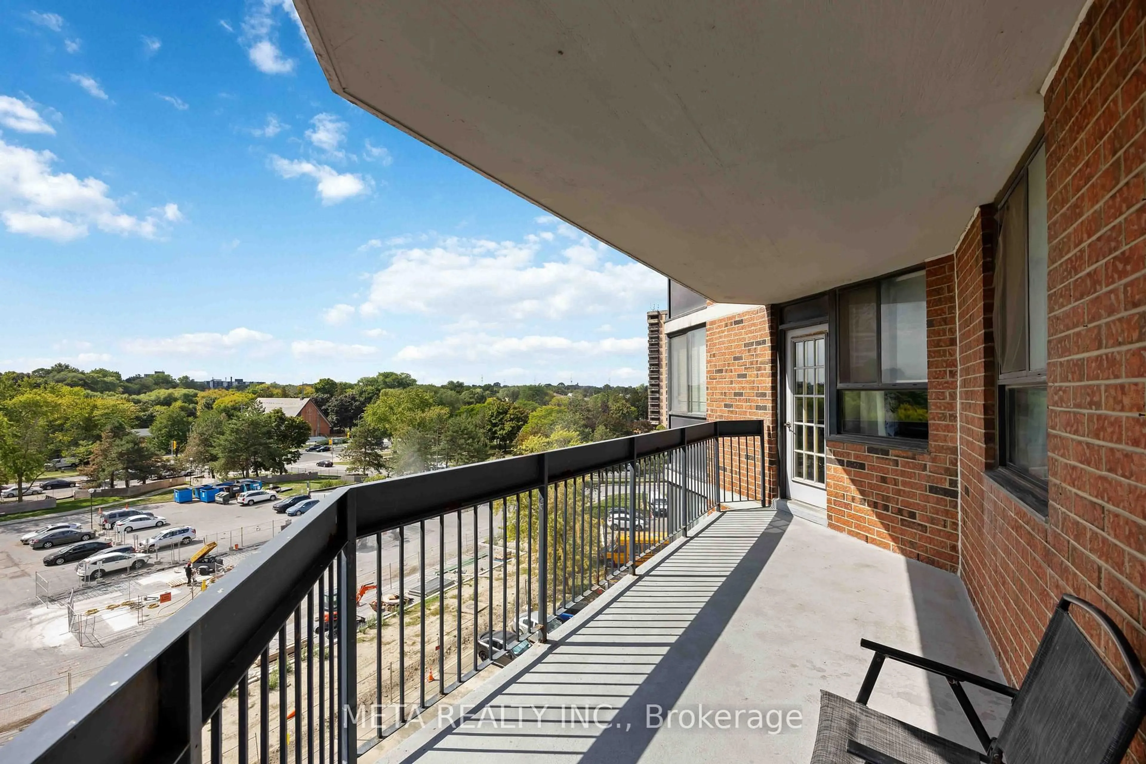 Balcony in the apartment, water/lake/river/ocean view for 236 Albion Rd #604, Toronto Ontario M9W 6A6
