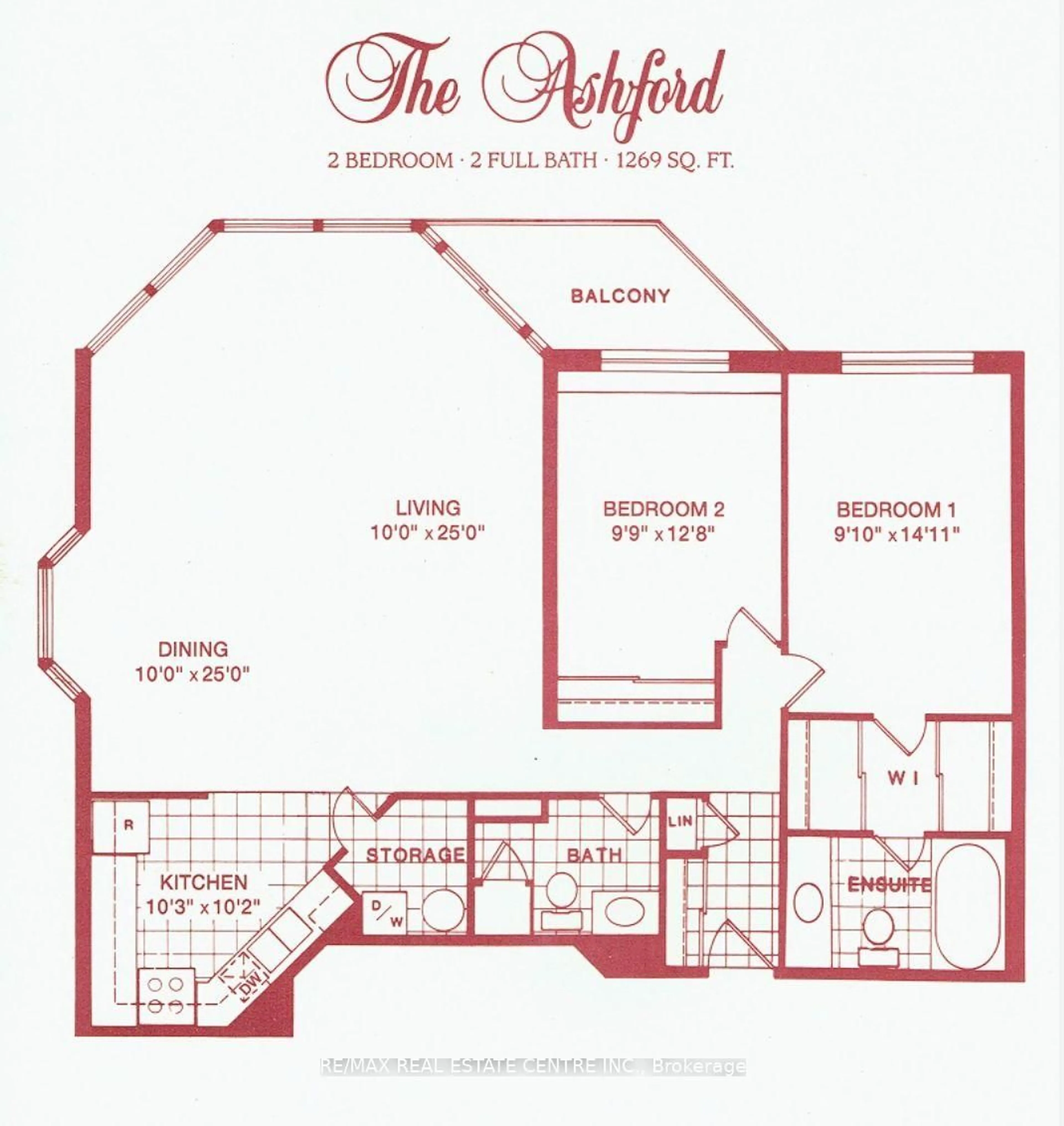 Floor plan for 26 Hall Rd #204, Halton Hills Ontario L7G 5G5