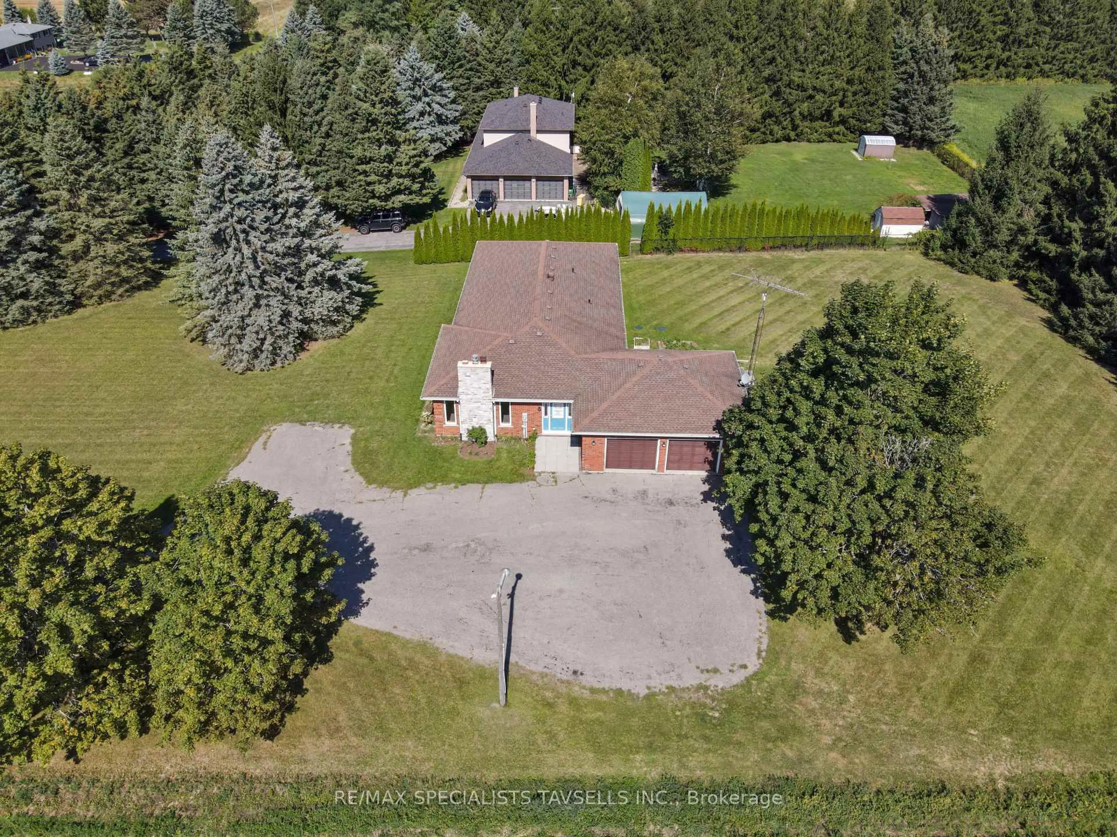A pic from outside/outdoor area/front of a property/back of a property/a pic from drone, water/lake/river/ocean view for 18161 St Andrews Rd, Caledon Ontario L7K 2C5