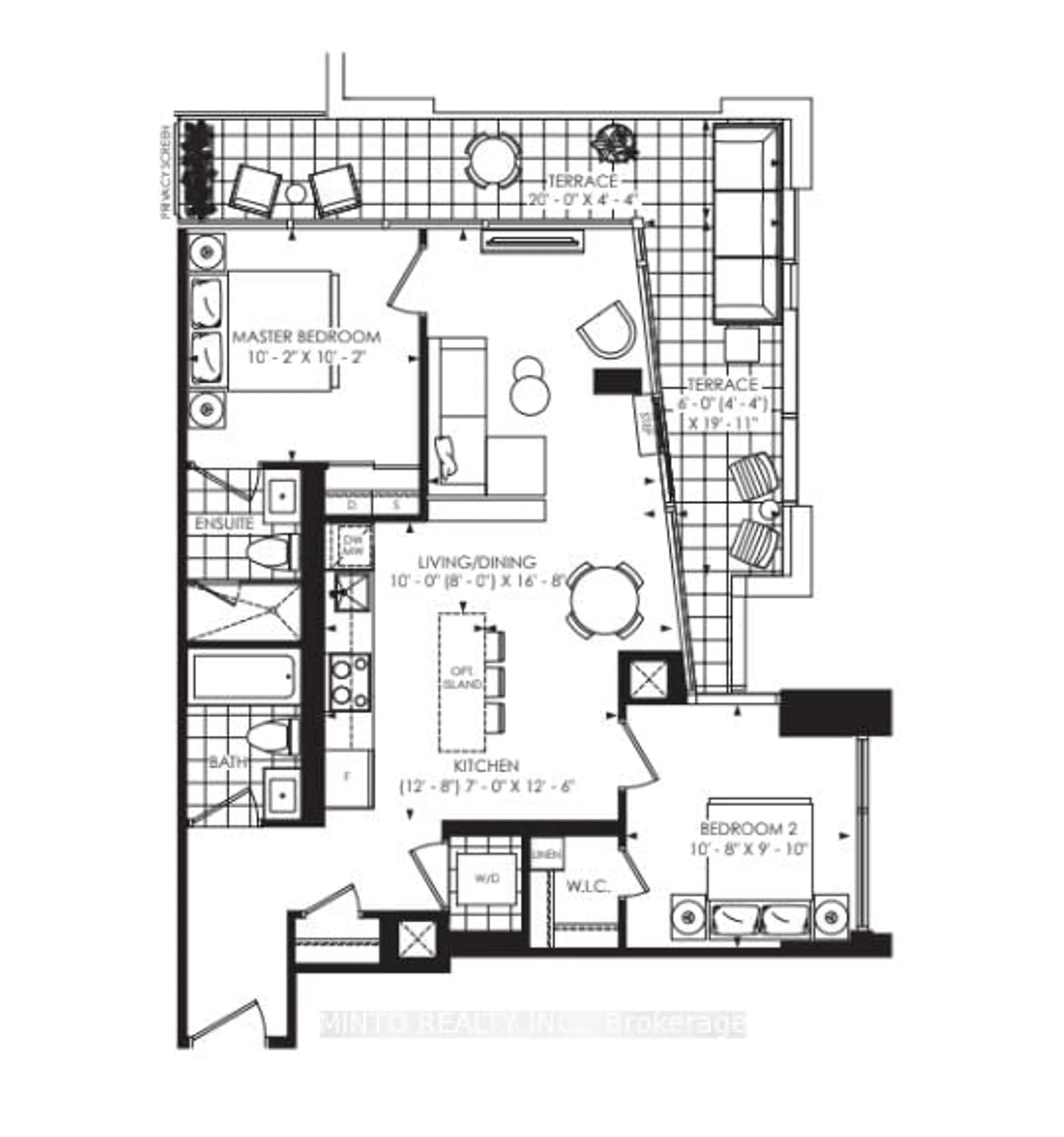 Floor plan for 3079 Trafalgar Rd #302, Oakville Ontario L6H 8C5