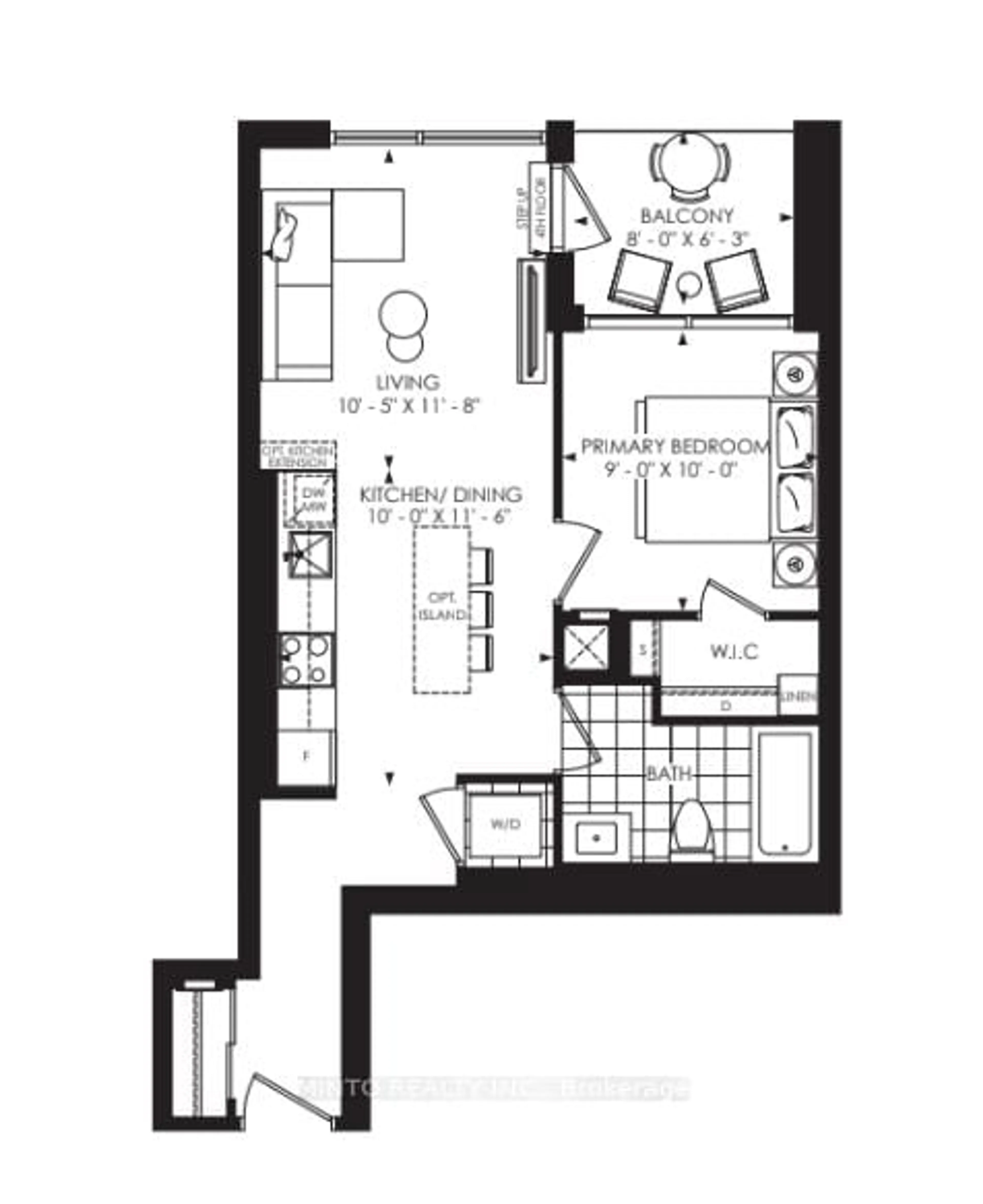 Floor plan for 3079 Trafalgar Rd #709, Oakville Ontario L6H 8C5