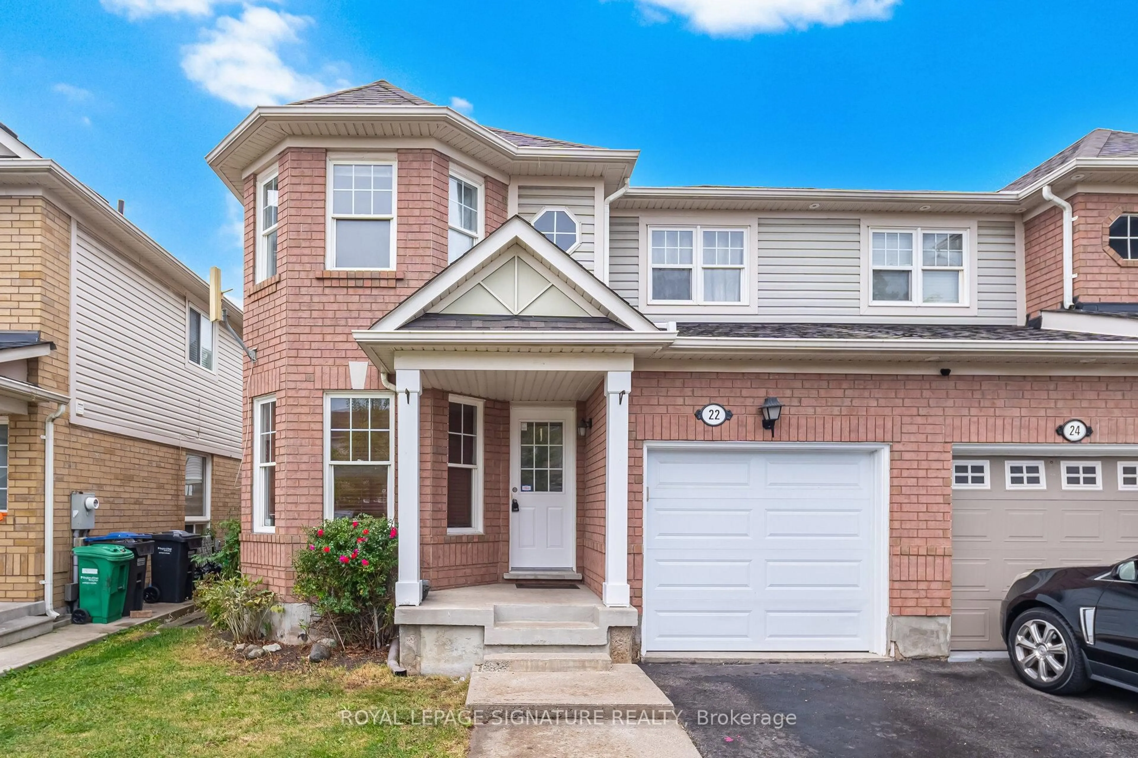 Home with brick exterior material, street for 22 Sentimental Way, Brampton Ontario L7A 2R9