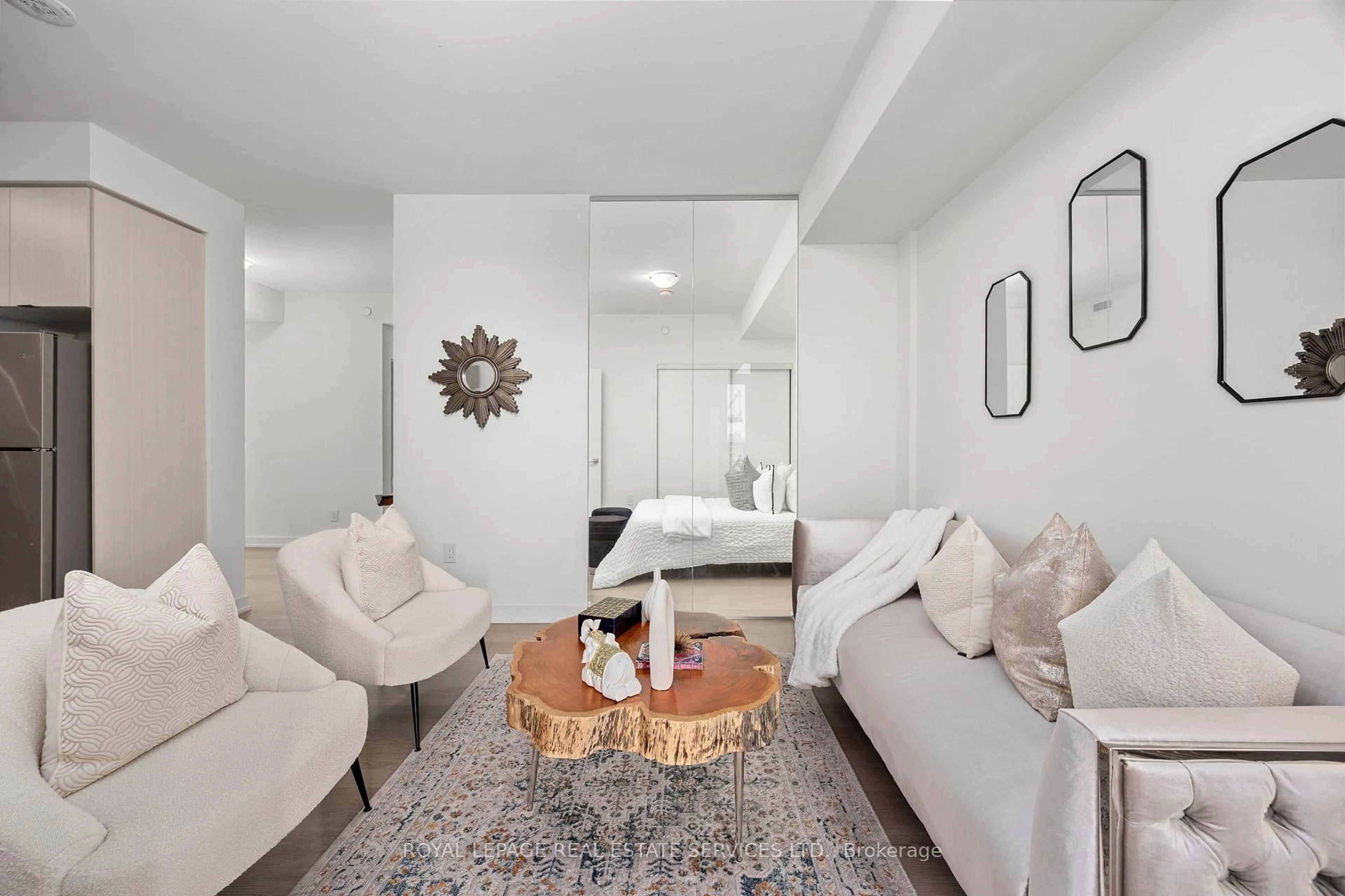 Living room with furniture, unknown for 859 The Queensway #708, Toronto Ontario M8Z 1N8