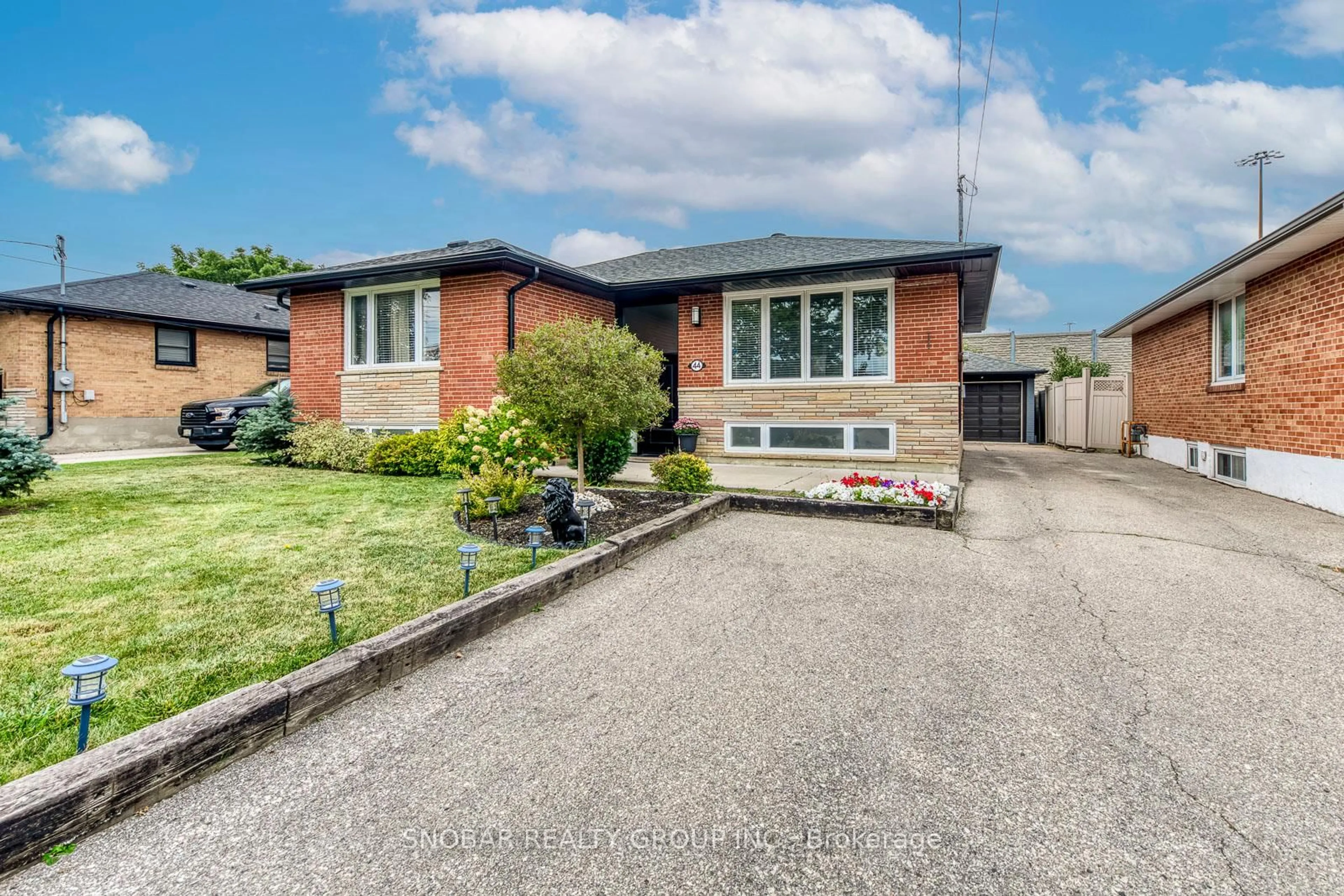 Home with brick exterior material, street for 44 Arkley Cres, Toronto Ontario M9R 3S3