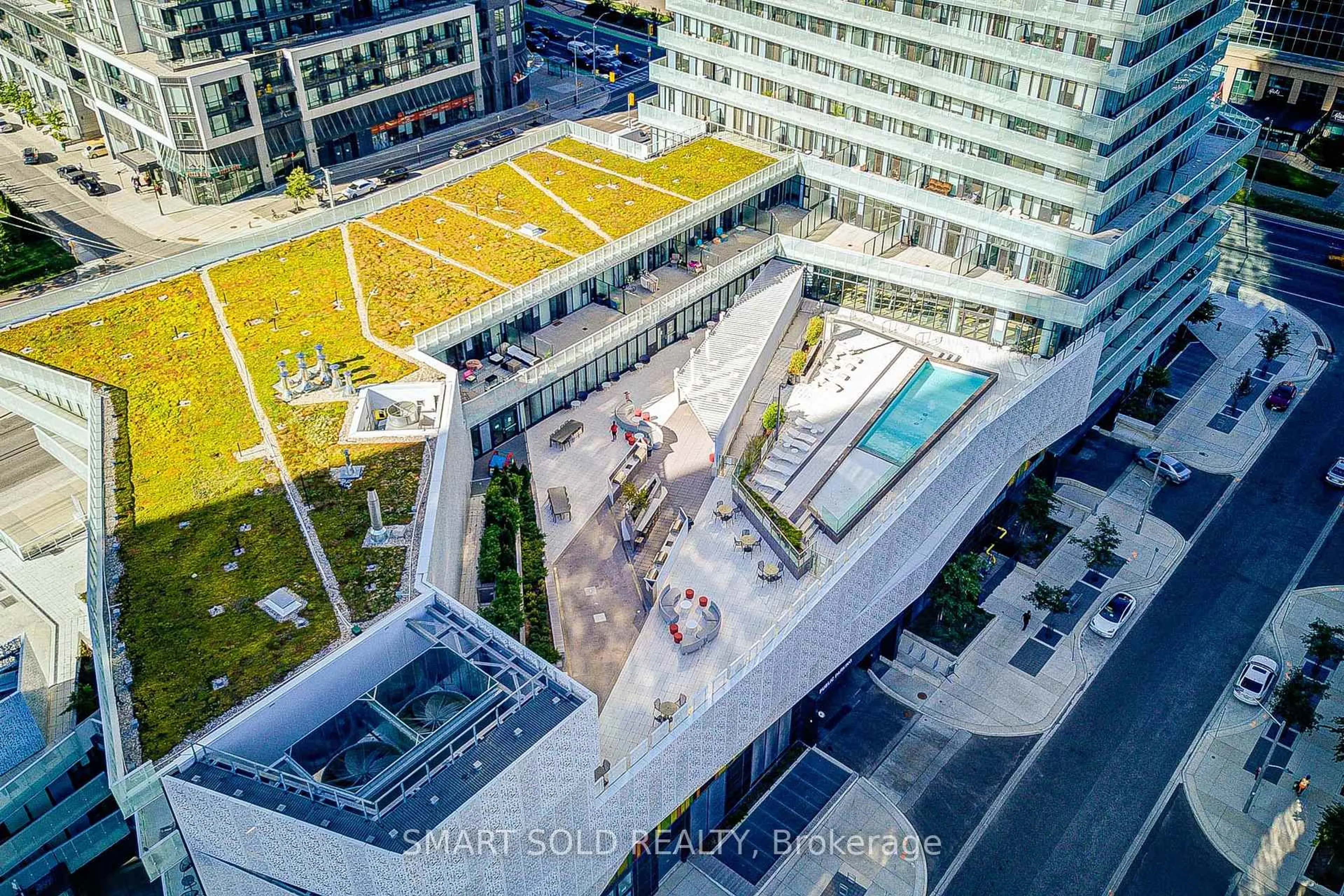 A pic from outside/outdoor area/front of a property/back of a property/a pic from drone, city buildings view from balcony for 3900 Confederation Pkwy #4504, Mississauga Ontario L5B 0M3