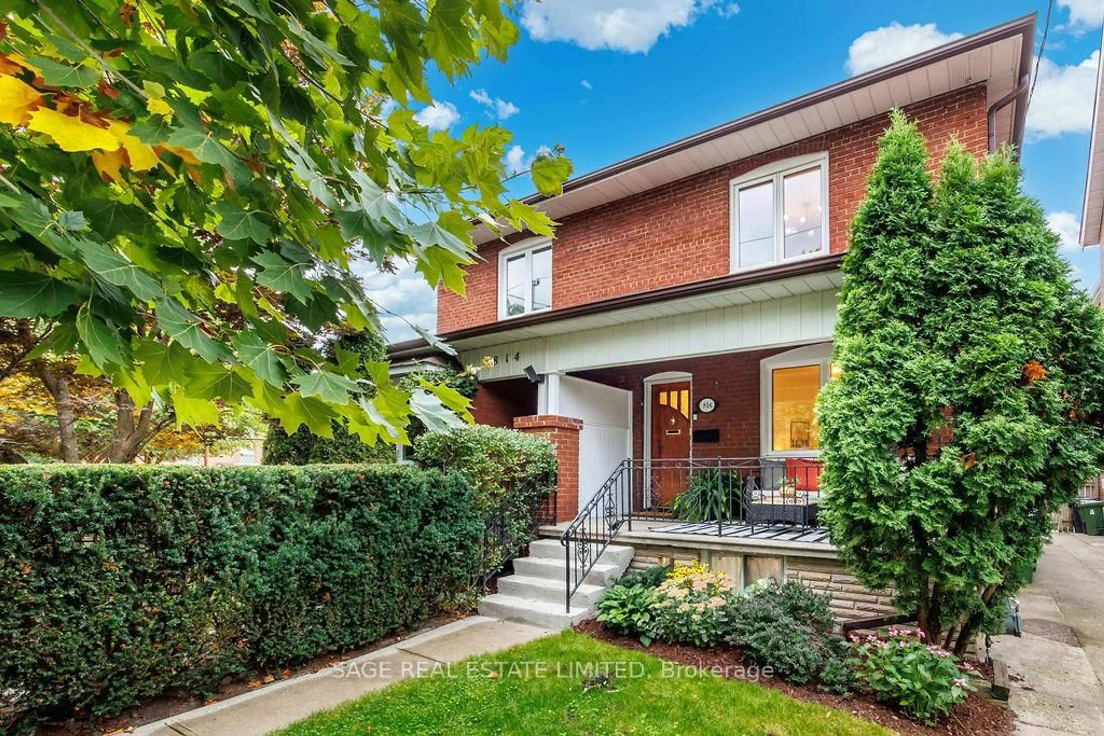 Home with brick exterior material, street for 816 Windermere Ave, Toronto Ontario M6S 3M6