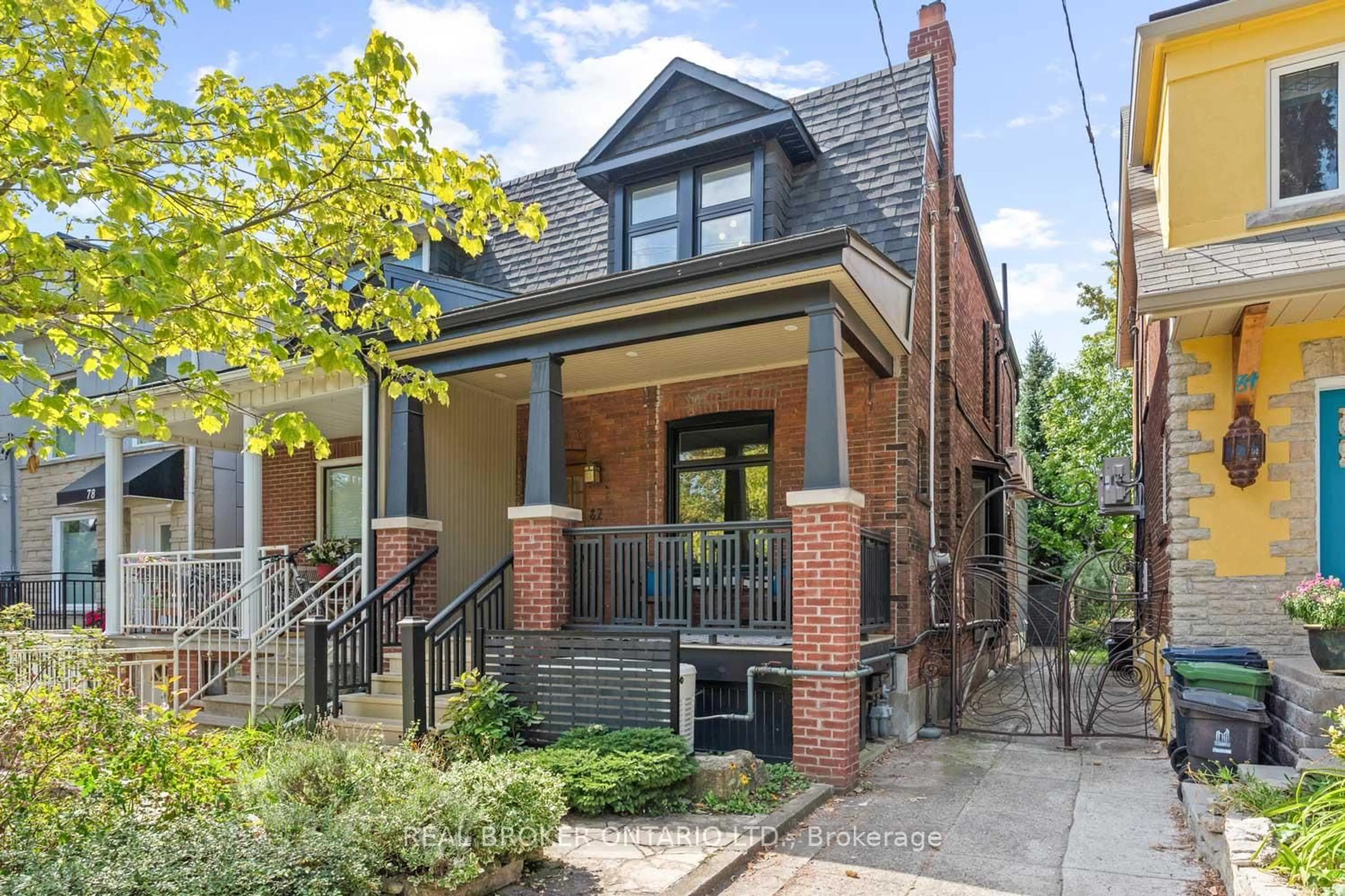 Home with brick exterior material, street for 82 Salem Ave, Toronto Ontario M6H 3C1