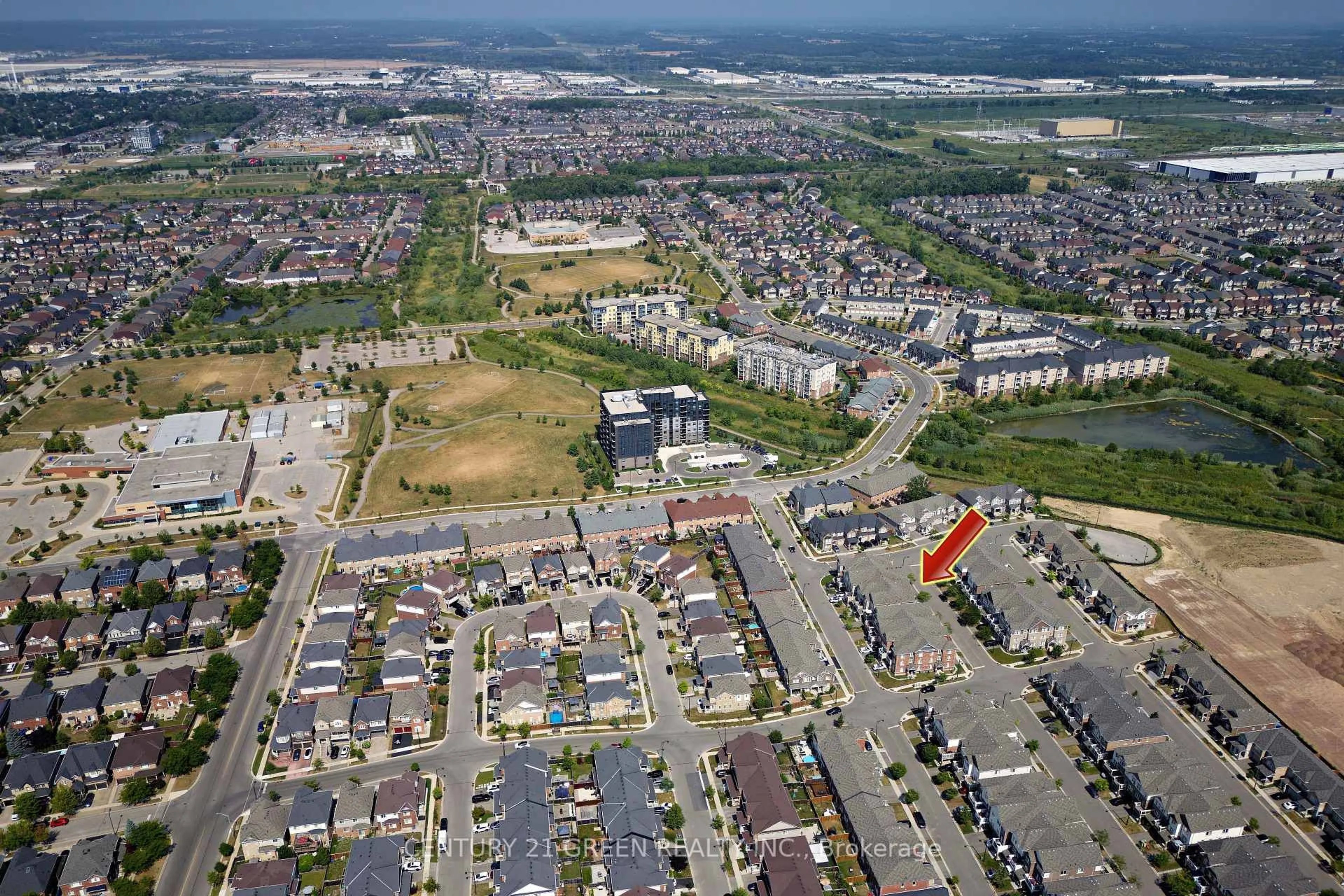 A pic from outside/outdoor area/front of a property/back of a property/a pic from drone, street for 526 Allport Gate, Milton Ontario L9T 9J2
