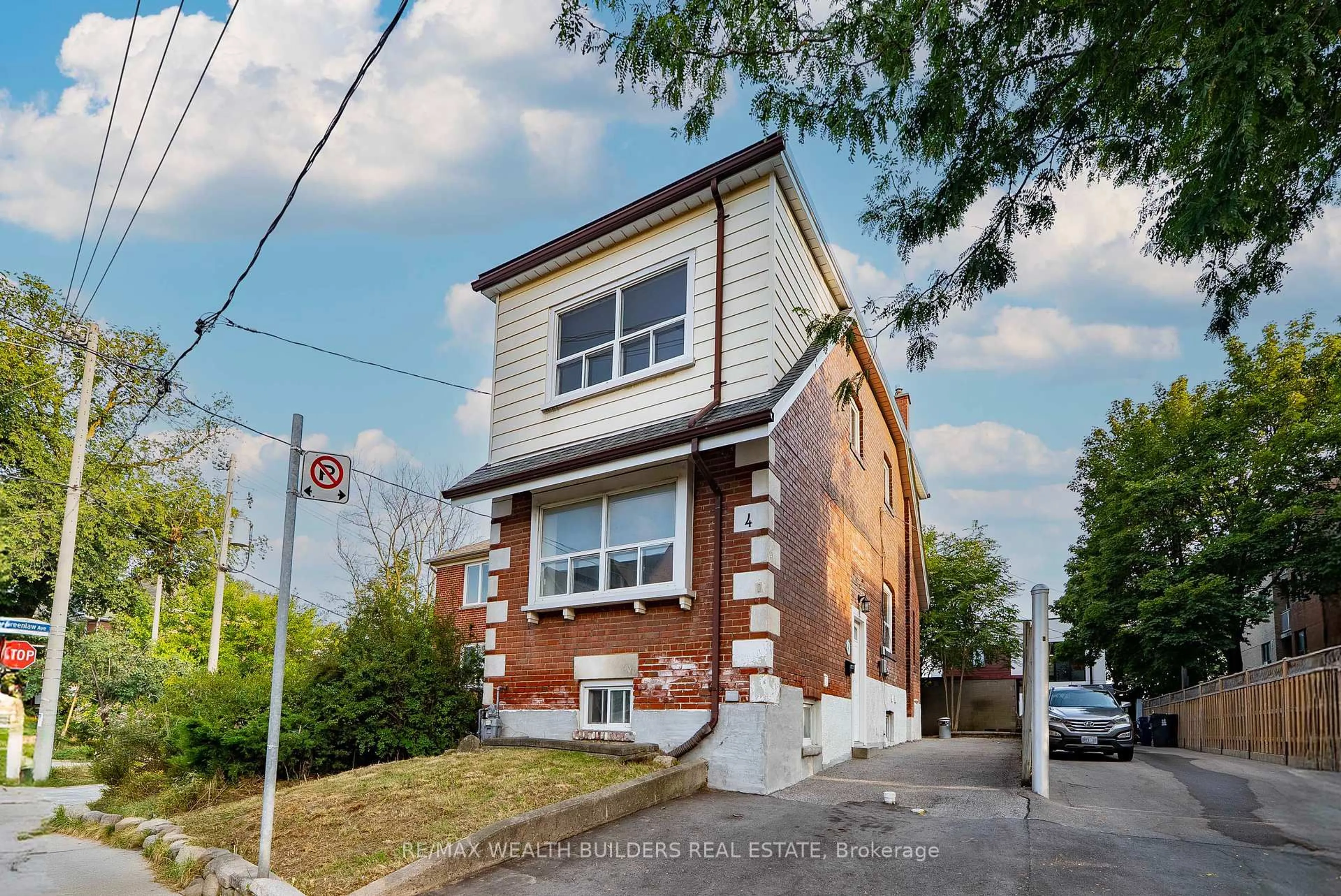 Home with brick exterior material, street for 4 GREENLAW Ave, Toronto Ontario M6H 3V5