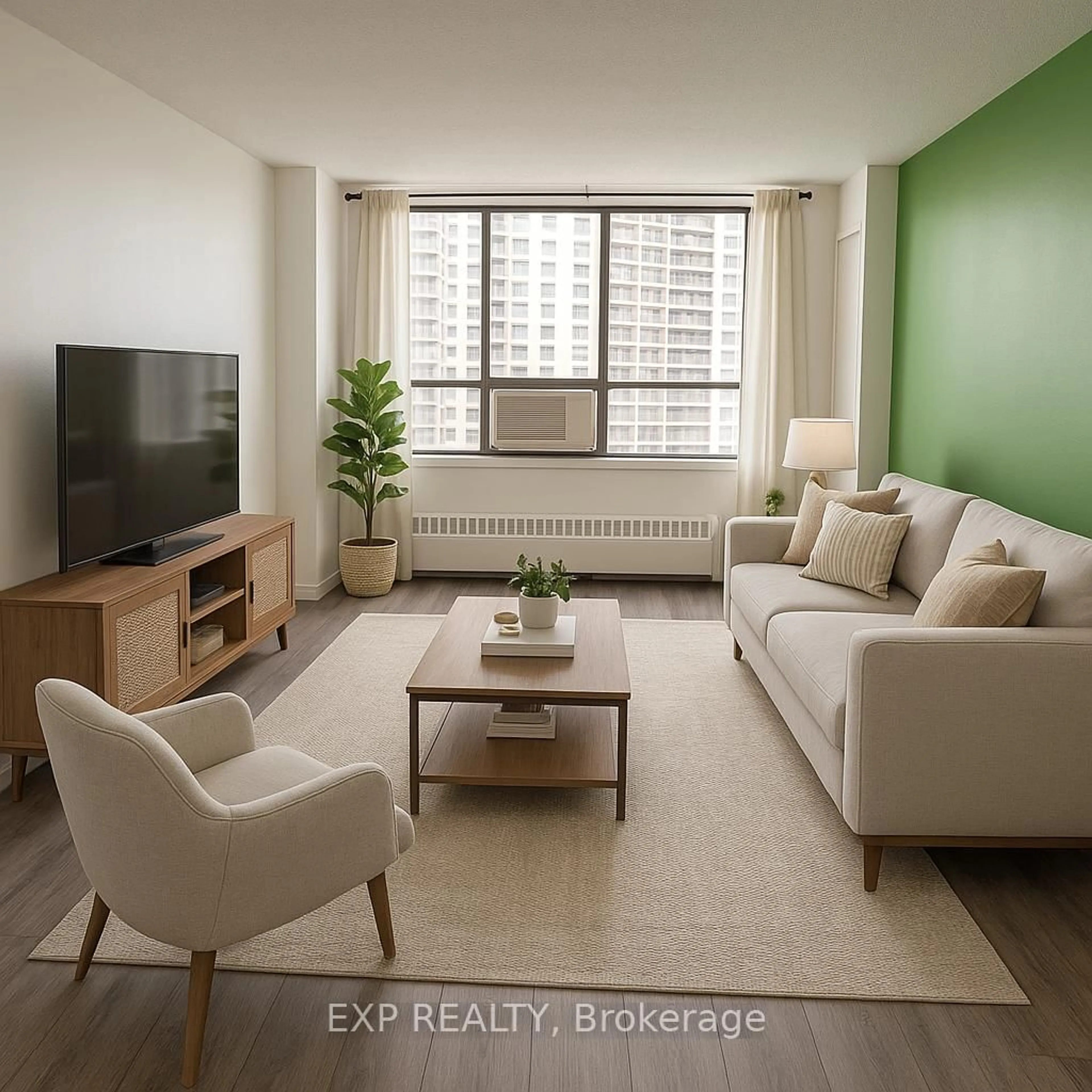 Living room with furniture, unknown for 340 Dixon Rd #1008, Toronto Ontario M9R 1T1