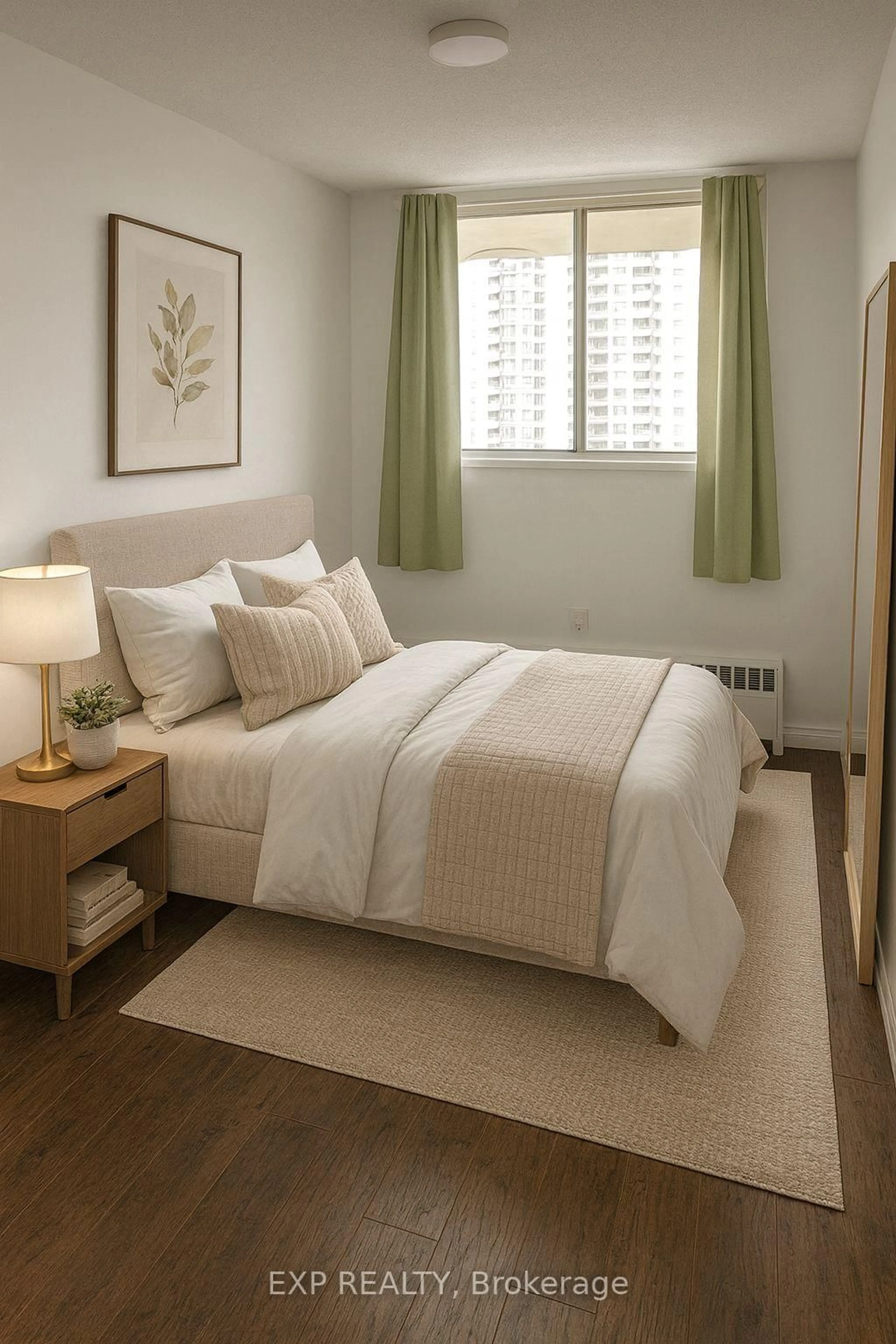 Bedroom with bed, unknown for 340 Dixon Rd #1008, Toronto Ontario M9R 1T1