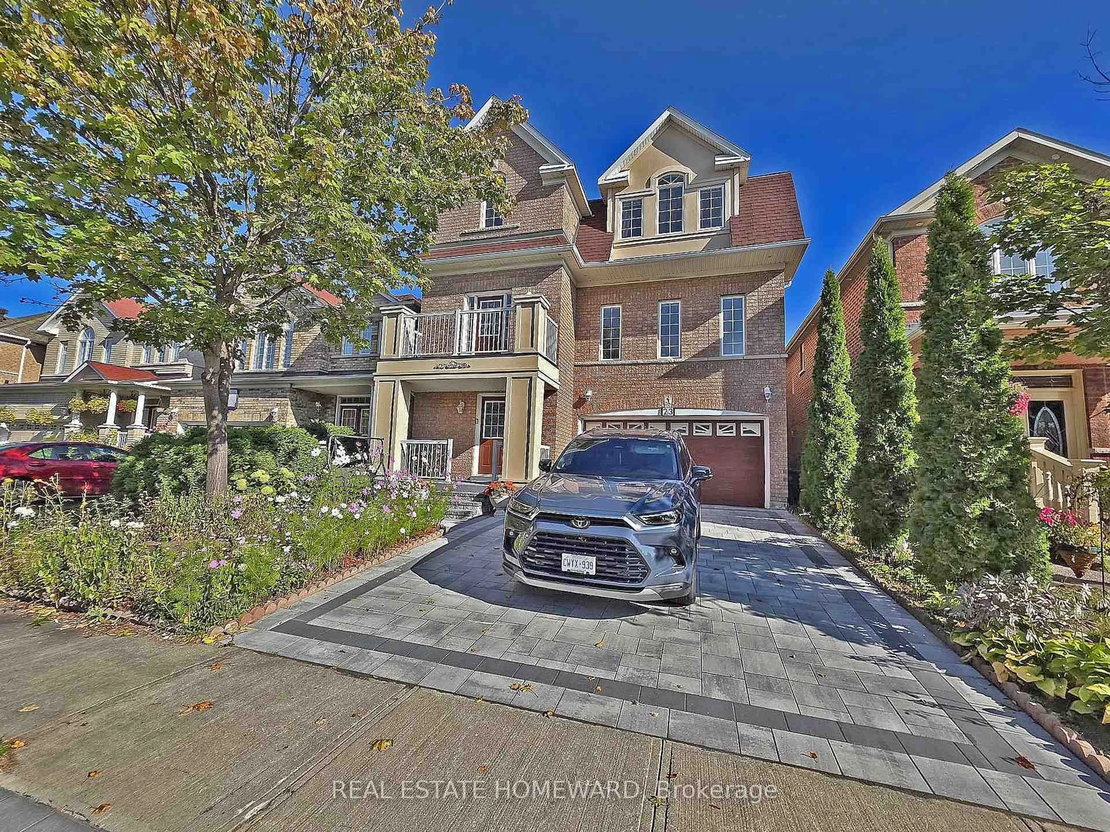 Home with brick exterior material, street for 23 Pathmaster Rd, Brampton Ontario L6P 2G8
