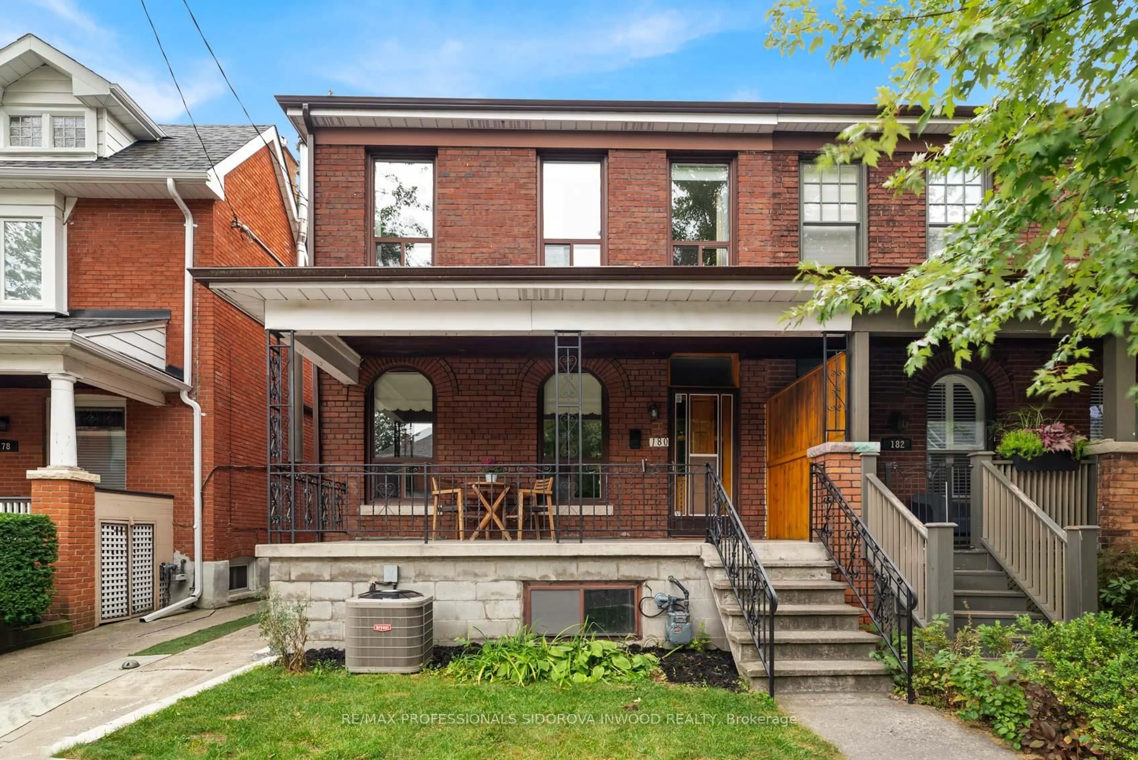 Home with brick exterior material, street for 180 Pacific Ave, Toronto Ontario M6P 2P5