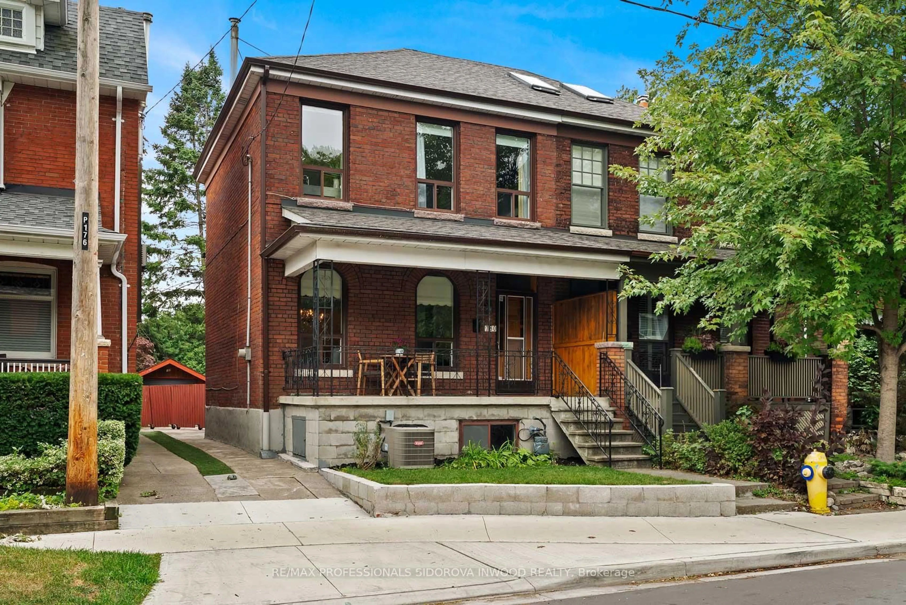 Home with brick exterior material, street for 180 Pacific Ave, Toronto Ontario M6P 2P5