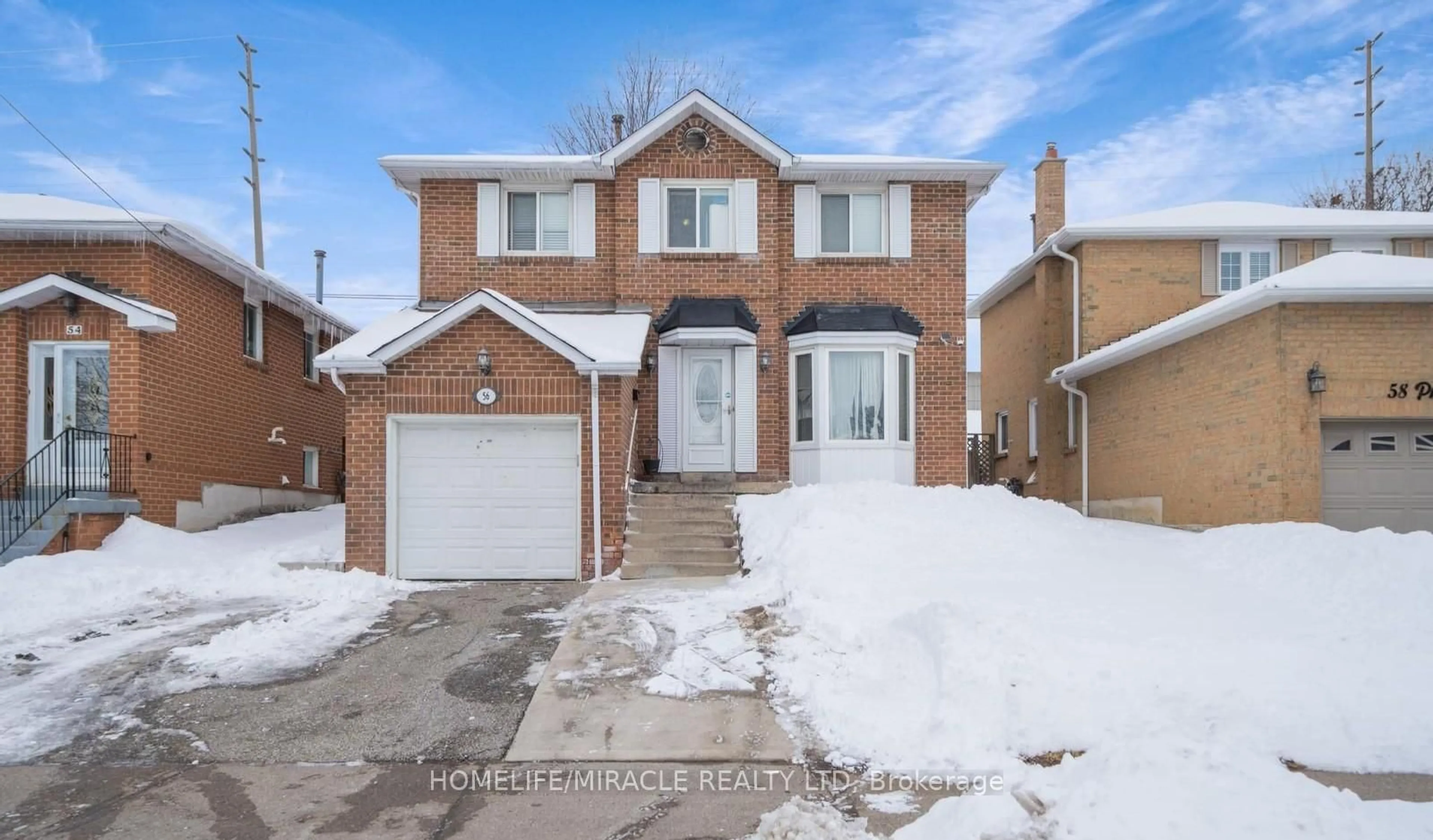 Home with brick exterior material, street for 56 Philosophers Tr, Brampton Ontario L6S 4C9