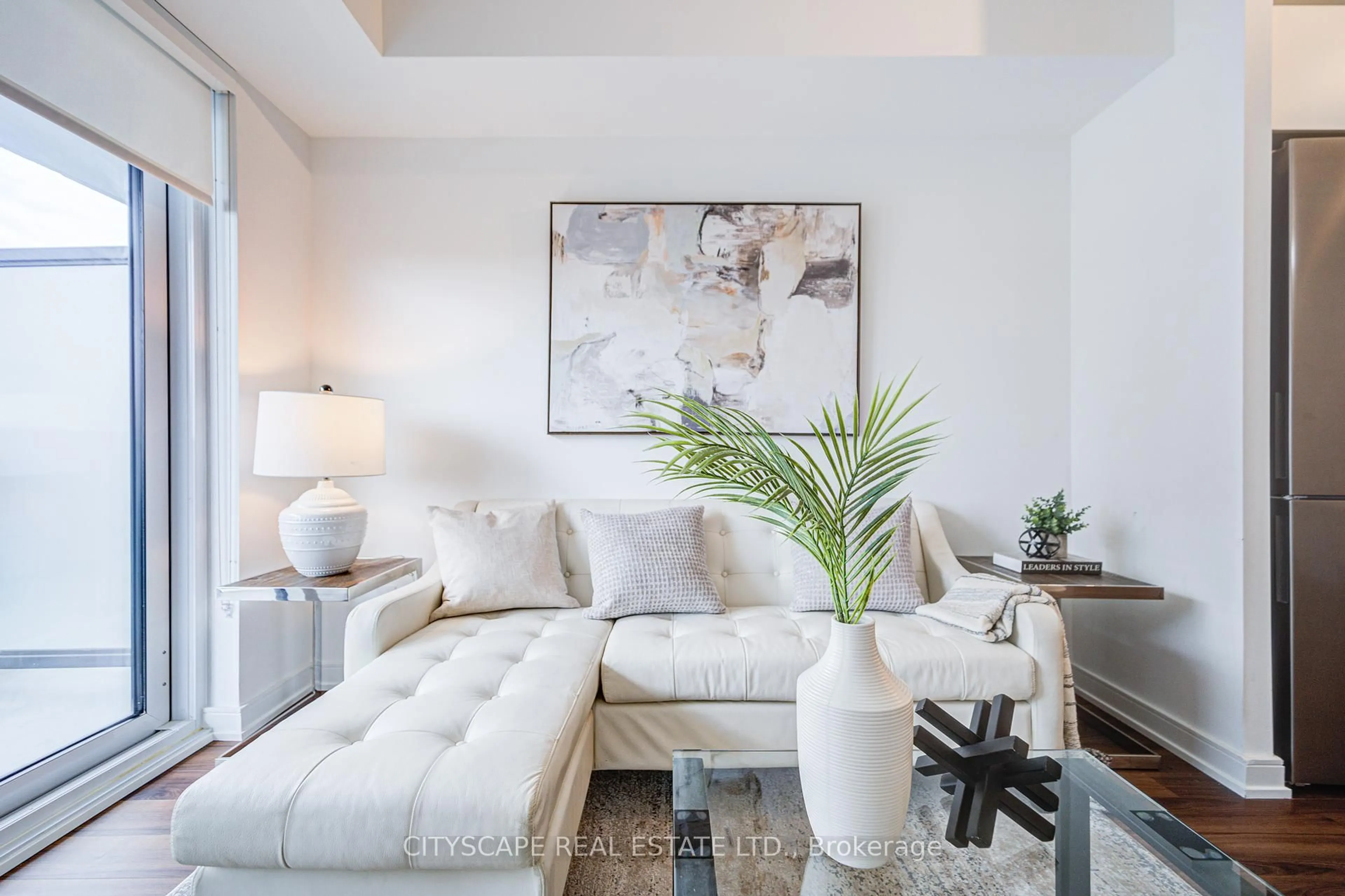 Living room with furniture, unknown for 30 Samuel Wood Way #1805, Toronto Ontario M9B 0C9