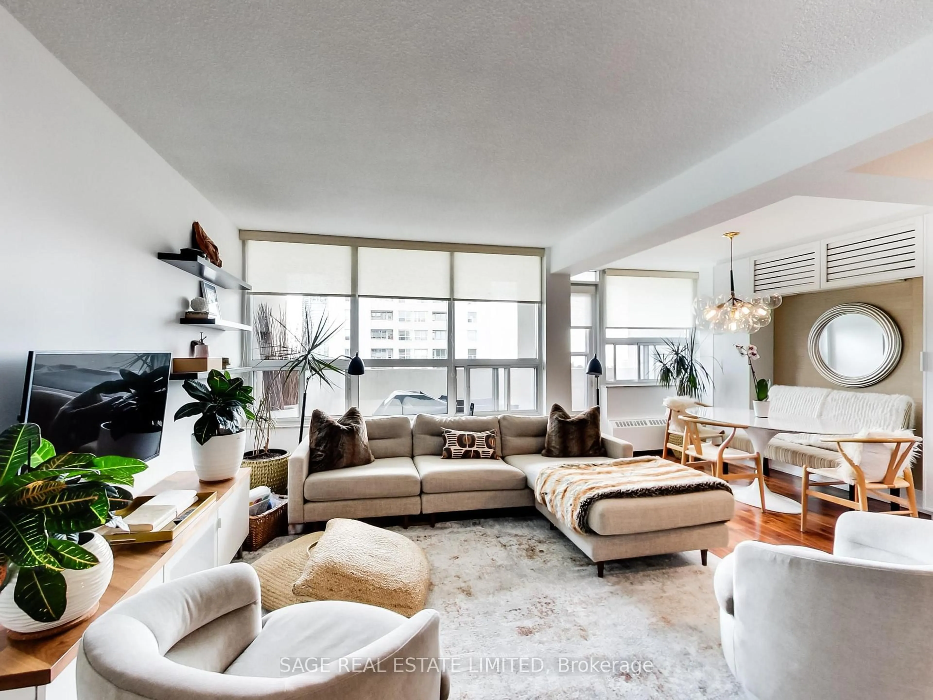 Living room with furniture, unknown for 65 Southport St #1408, Toronto Ontario M6S 3N6